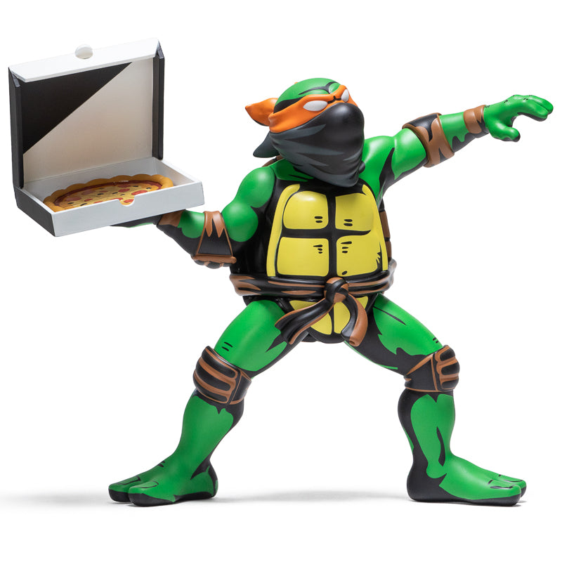 Mighty Jaxx Teenage Mutant Ninja Turtles Food Fight Action Figure - Collectible TMNT Toy for Fans, Perfect for Display & Play | Home Decor, Office Desk, Gift for Kids & Adults