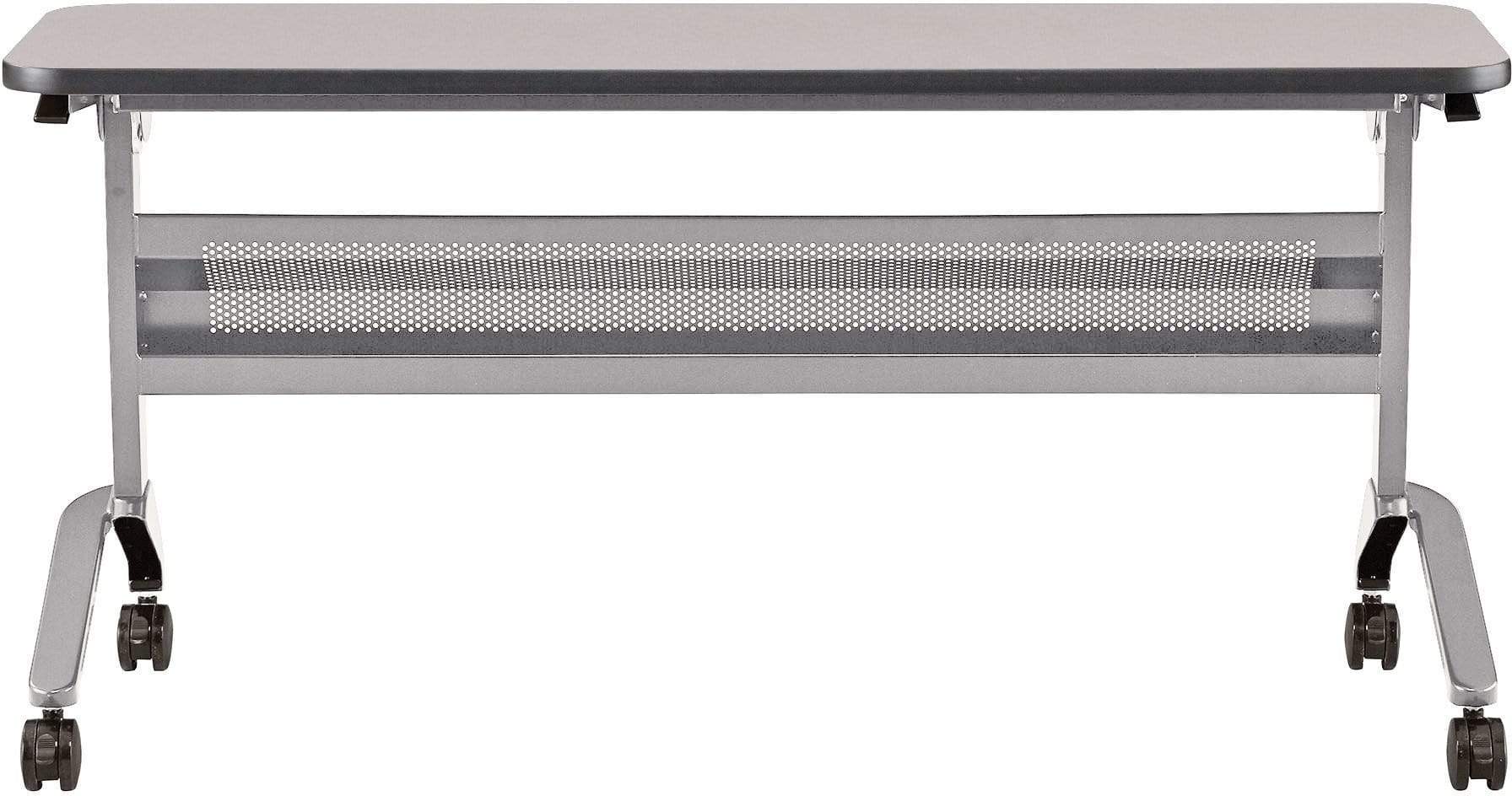 Safco Flip N Go 18 x 60 Inch Rectangular Training Table - Portable Folding Conference Table for Office, Classroom & Meetings [LF1860T] - Perfect for Training Sessions, Workshops & Collaborative Workspaces