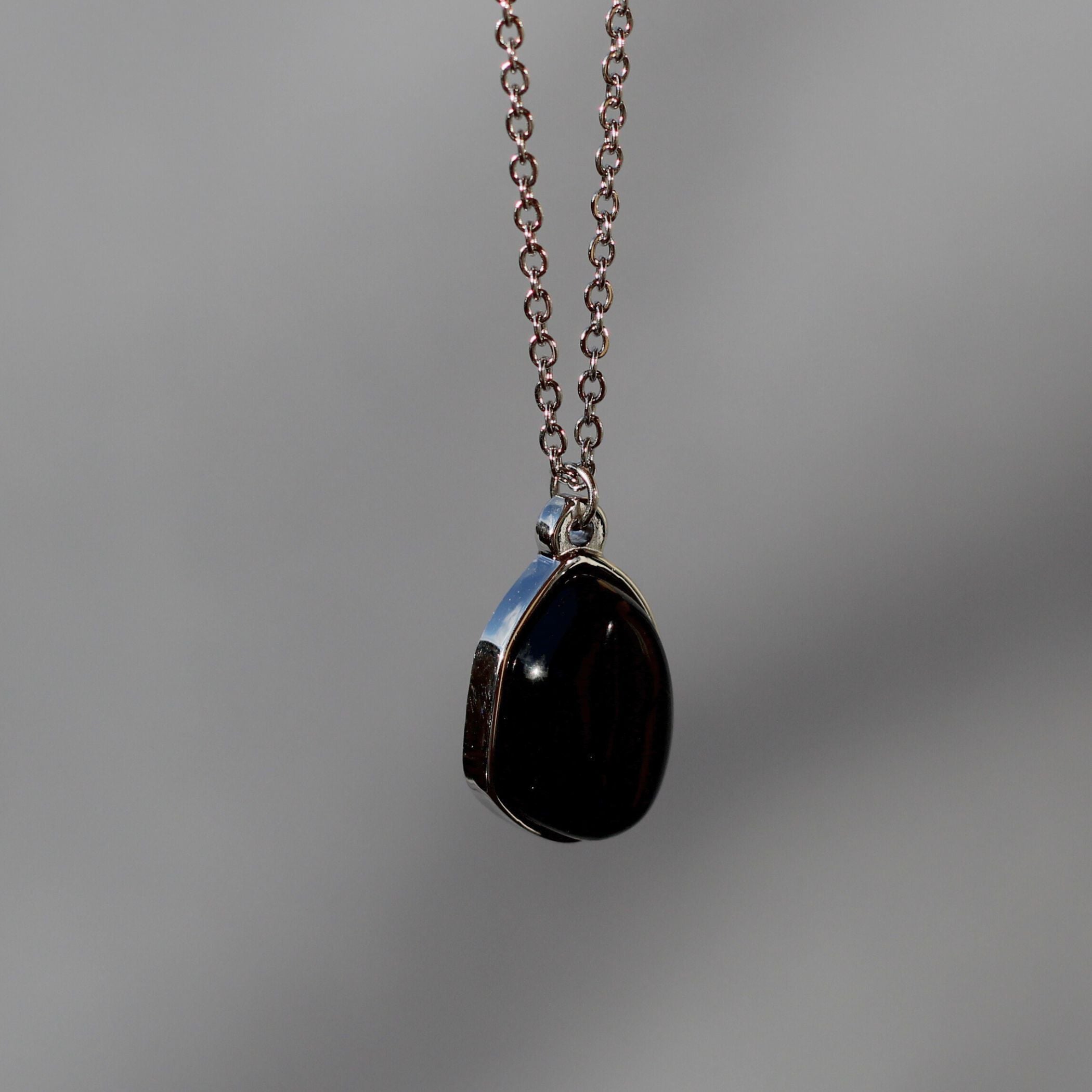 Obsidian Drop Necklace - Elegant Black Gemstone Pendant for Women | Perfect for Everyday Wear, Meditation & Spiritual Healing