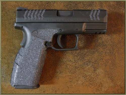 Springfield Armory XDM .45 ACP Pistol Grip Enhancements - Sand Paper Peel & Stick Grip for Improved Control and Comfort in Shooting & Tactical Training