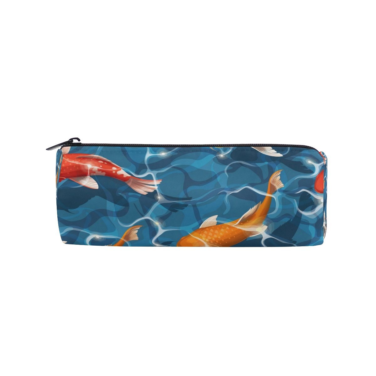 Cute Carp Lake Moire Ocean Sea Design Pen Pencil Holder Case - Cosmetic Makeup Bag Pouch for School, Office & Travel Organization