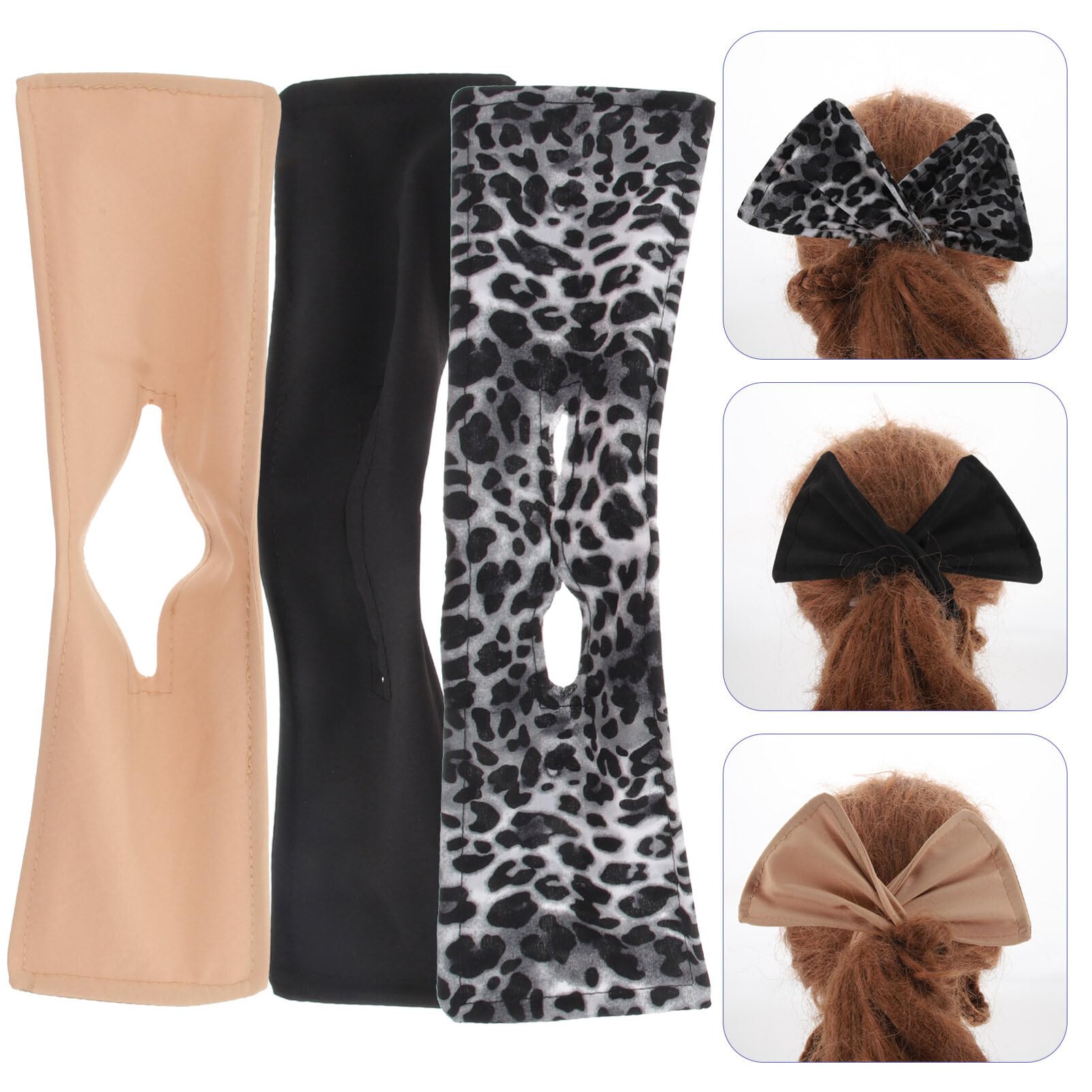 EXCLUZO 3-Piece Hair Bun Maker Set - Donut Bun Curler, Hair Bun Holder & Shaper for Women & Girls - Perfect for Updos, Ponytails & Special Occasions