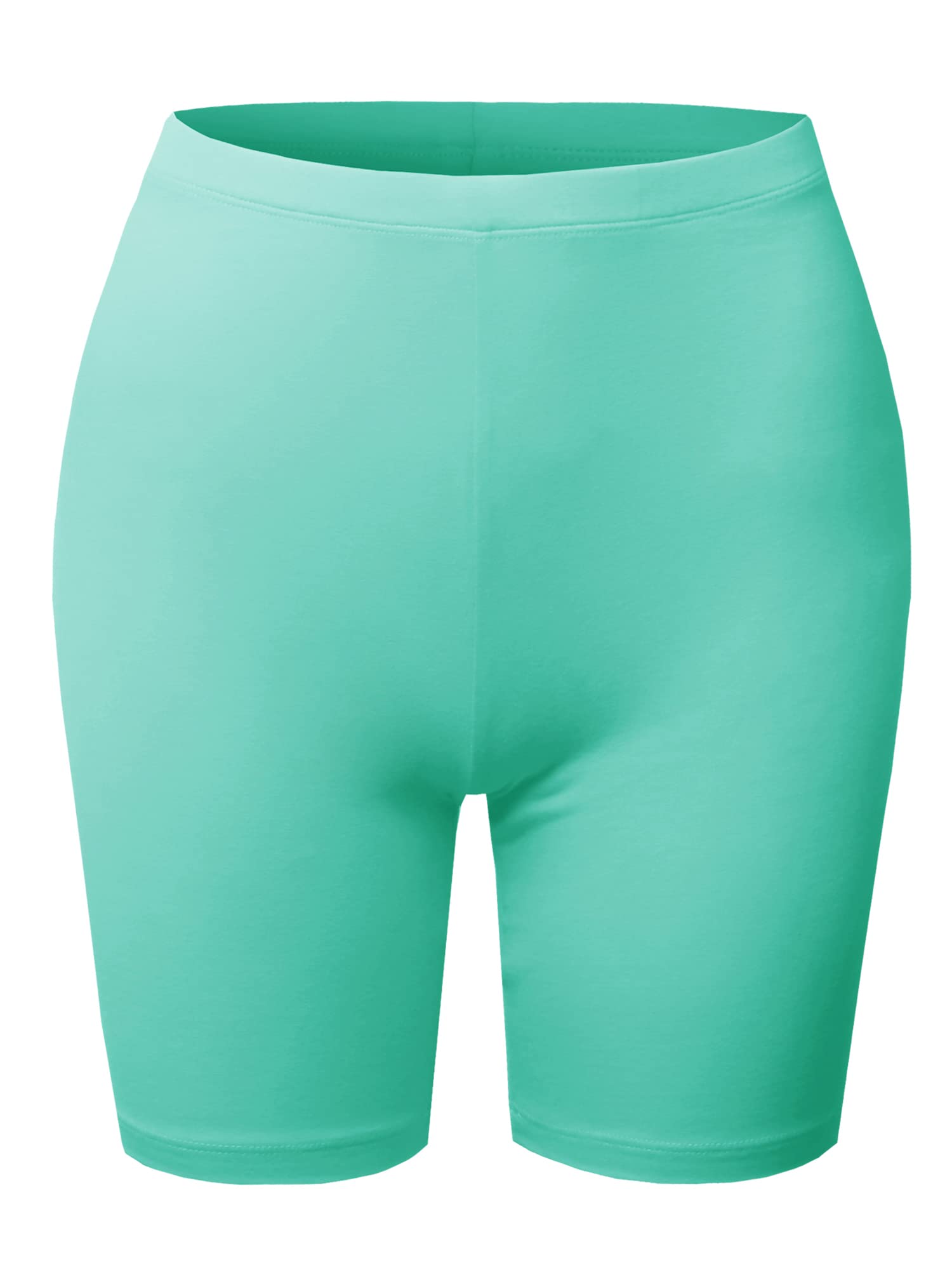 Emma Women's Essential Active Daily Cotton Mid Rise Biker Shorts - Comfortable Workout & Lounge Shorts for Yoga, Running, Gym, and Casual Wear