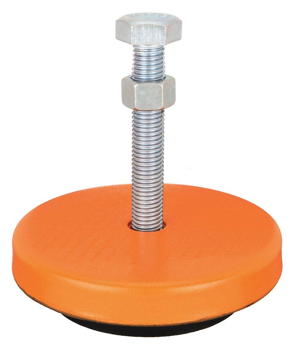 Heavy Duty Mason Leveling Mount - 4000 lb Load Capacity, Anti-Vibration Neoprene Base (6-3/4