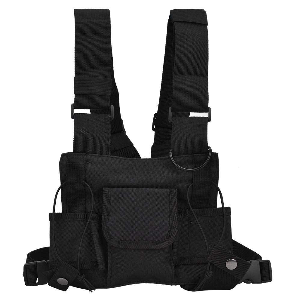 Tactical Airsoft Vest - Paintball Protective Gear for Outdoor Training, Camping, Fishing & Hiking - Adjustable Military Style Vest for Airsoft War Games & Survival Scenarios