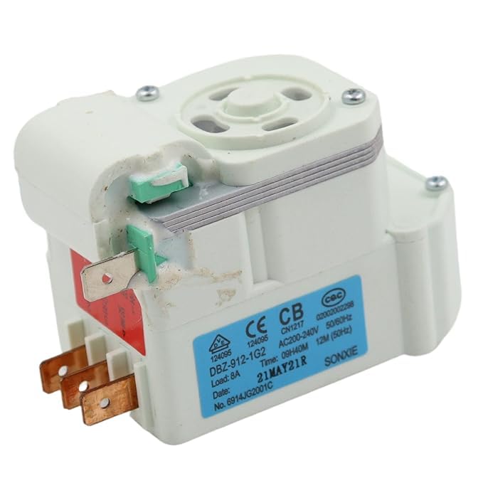 Hoxyn 3+1 Pin Defrost Timer Compatible with LG Double Door Refrigerator - Replacement Part for Efficient Cooling | Perfect for Home Kitchen Appliances & Freezer Maintenance