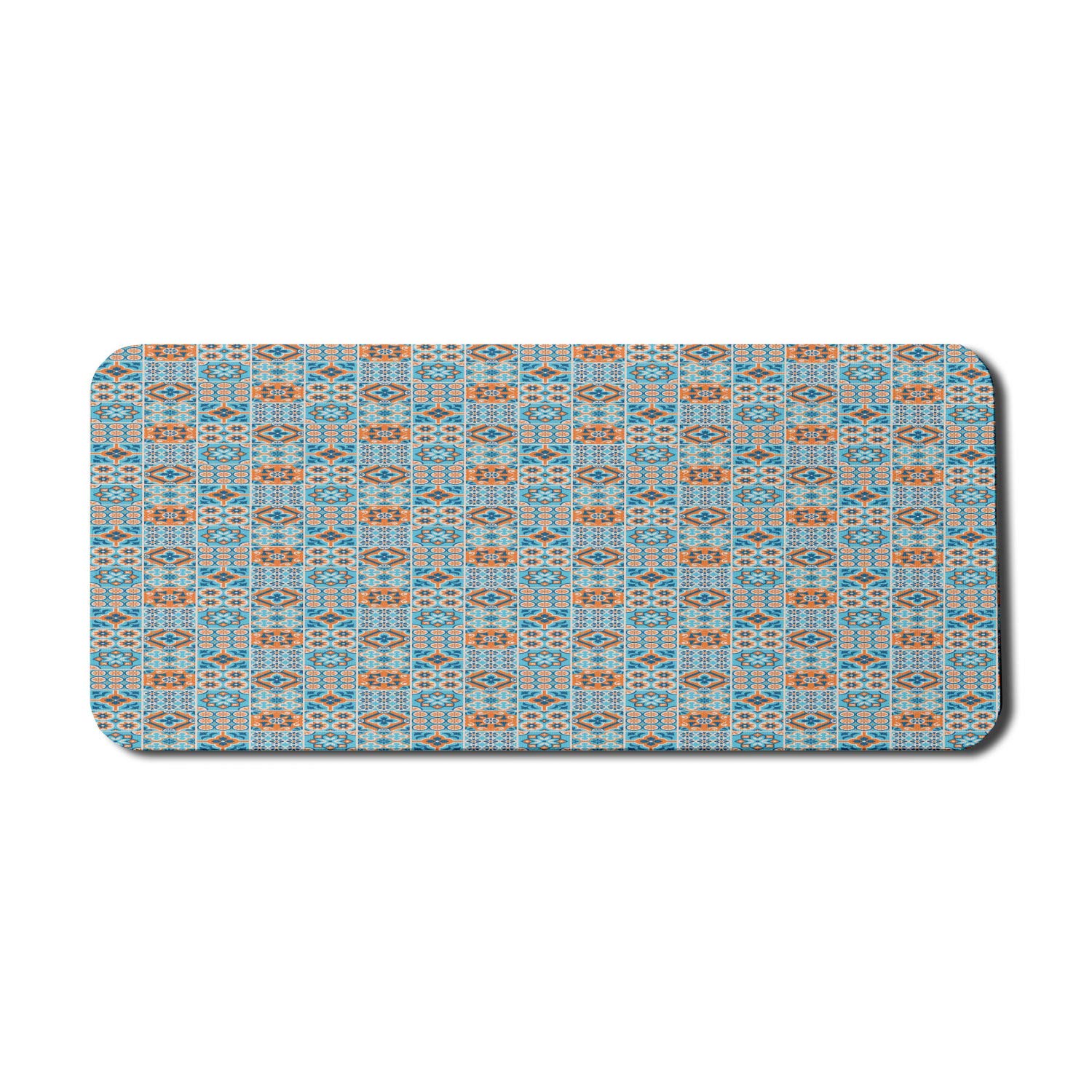Ambesonne Moroccan Flower Design Computer Mouse Pad - Non-Slip Rubber Gaming Mousepad (35