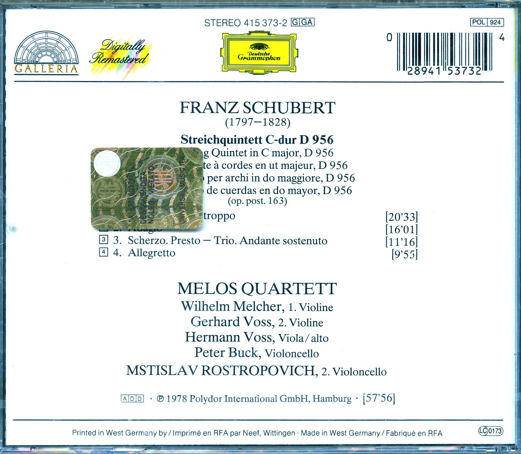Schubert: String Quintet in C Major, D. 956 - Classical Music CD for Relaxation, Study & Dinner Parties