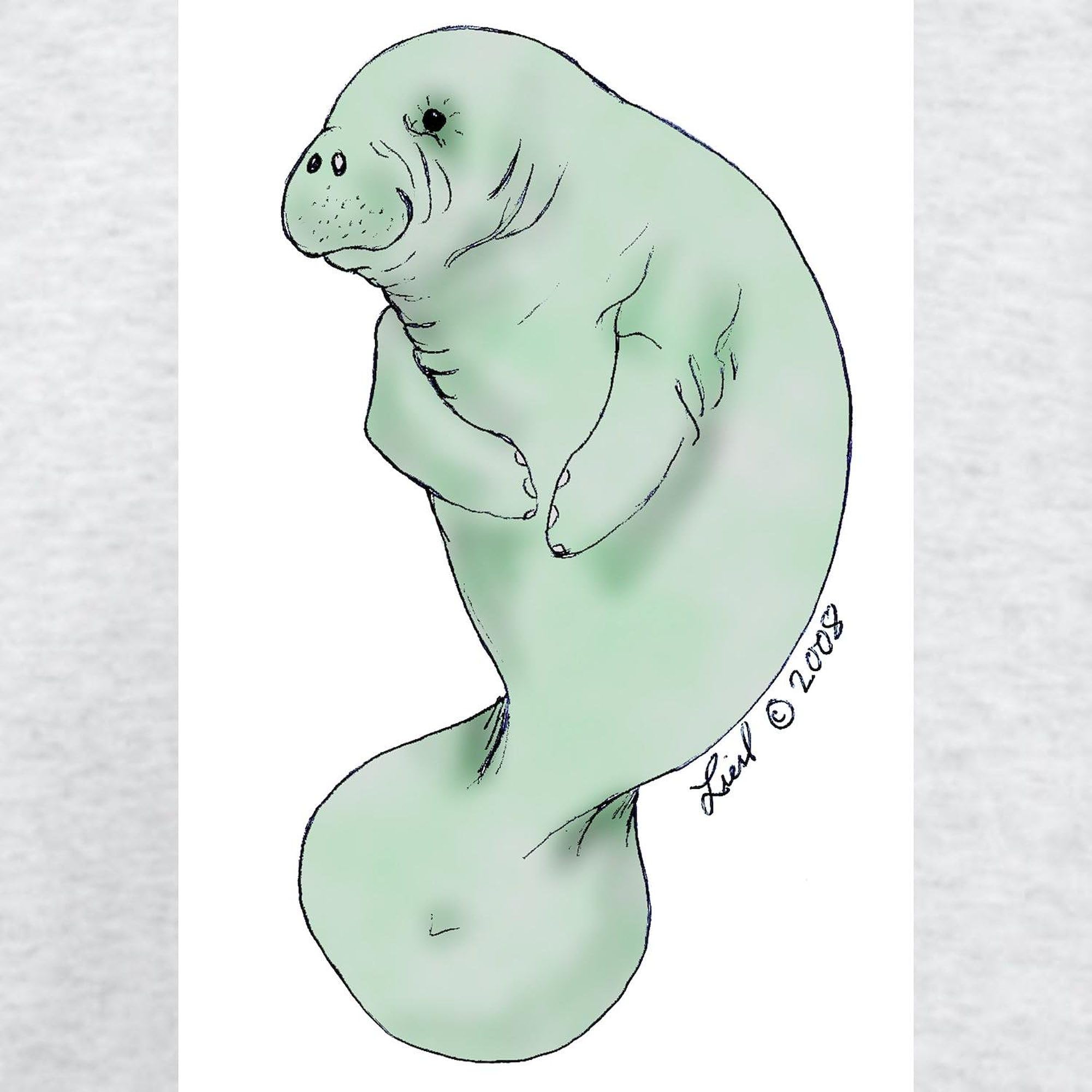 Manatee Sweatshirt for Men & Women - Classic Crewneck Lightweight Pullover Sweater | Perfect for Casual Wear, Beach Outings & Animal Lover Gifts