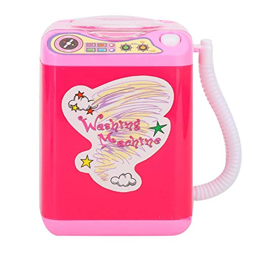 Mini Electric Makeup Brush Cleaner - Portable Simulation Washing Machine for Cosmetics Tools (Rose Red) | Perfect for Travel, Home & Salon Use