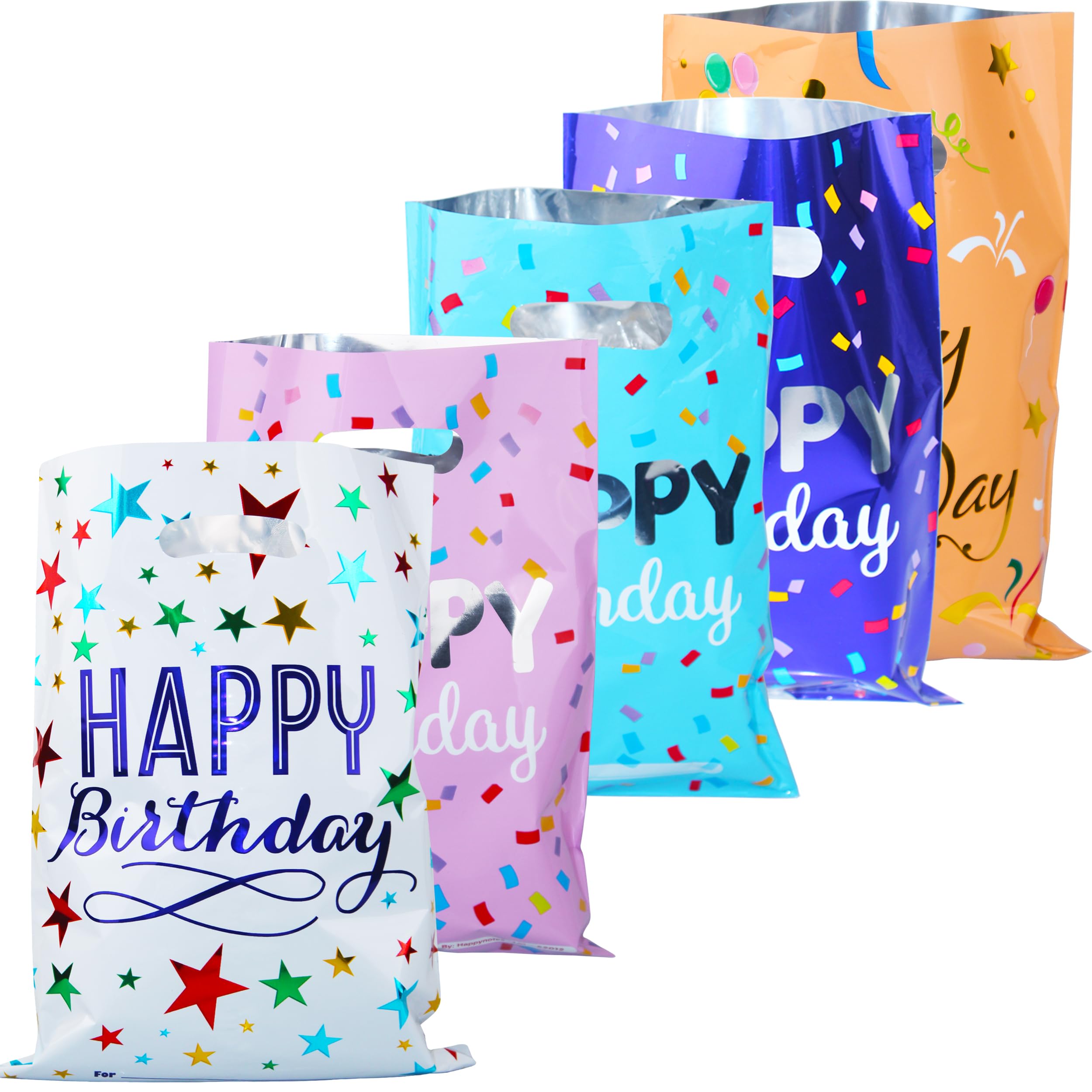25pcs Happy Birthday Goody Bags for Kids - Colorful Party Favor Bags with Assorted Toys - Perfect for Birthday Party Favors, Return Gifts & Goodie Bags - Ideal for Girls and Boys Birthday Celebrations, Classroom Treats & Party Giveaways