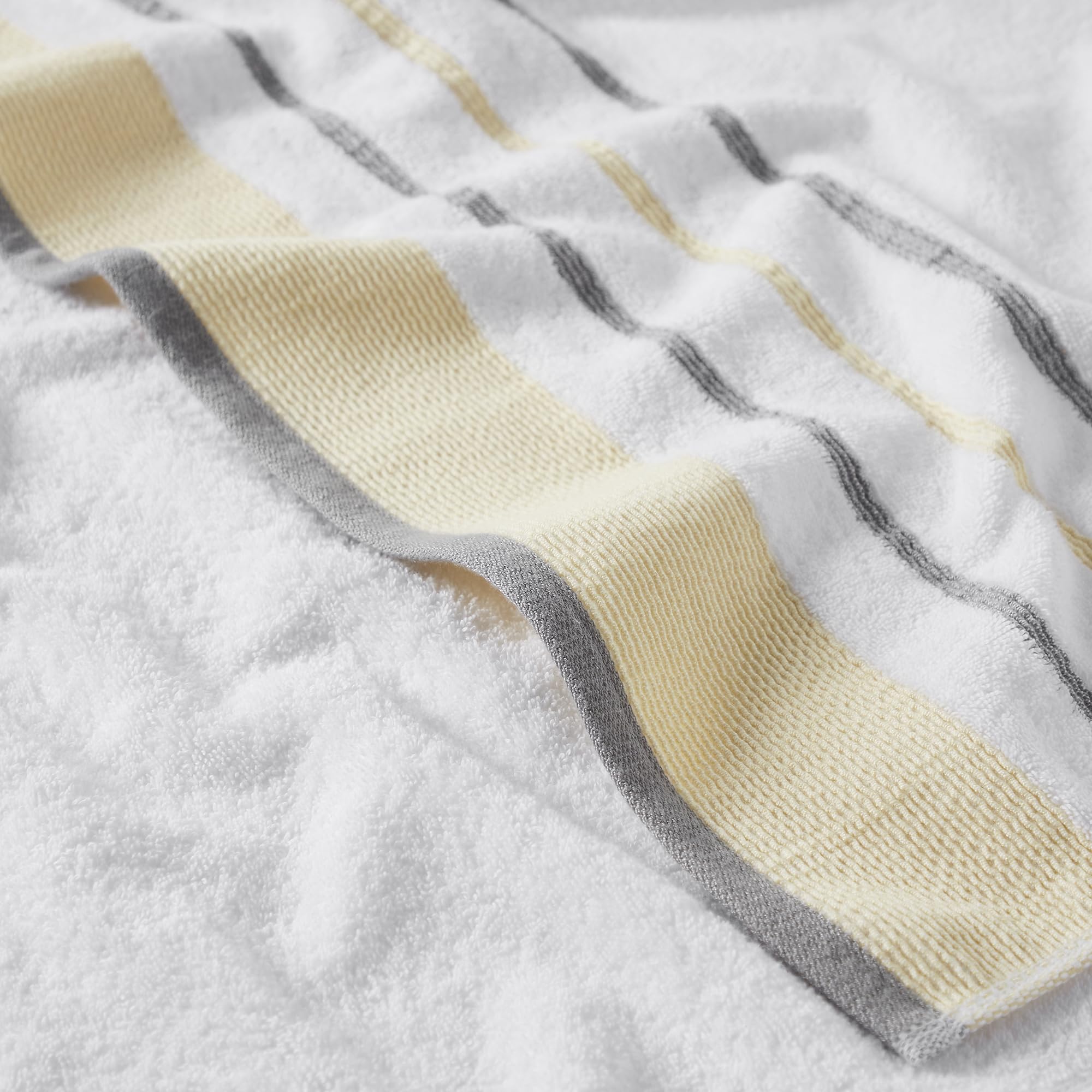 Premium 4-Pack Decorative Hand Towels - Ultra Soft Combed Cotton 26x16 Inch Bathroom Towel Set for Guest & Luxury Home Decor (Gold/Grey) - Perfect for Spa, Powder Room & Upscale Hotel Style