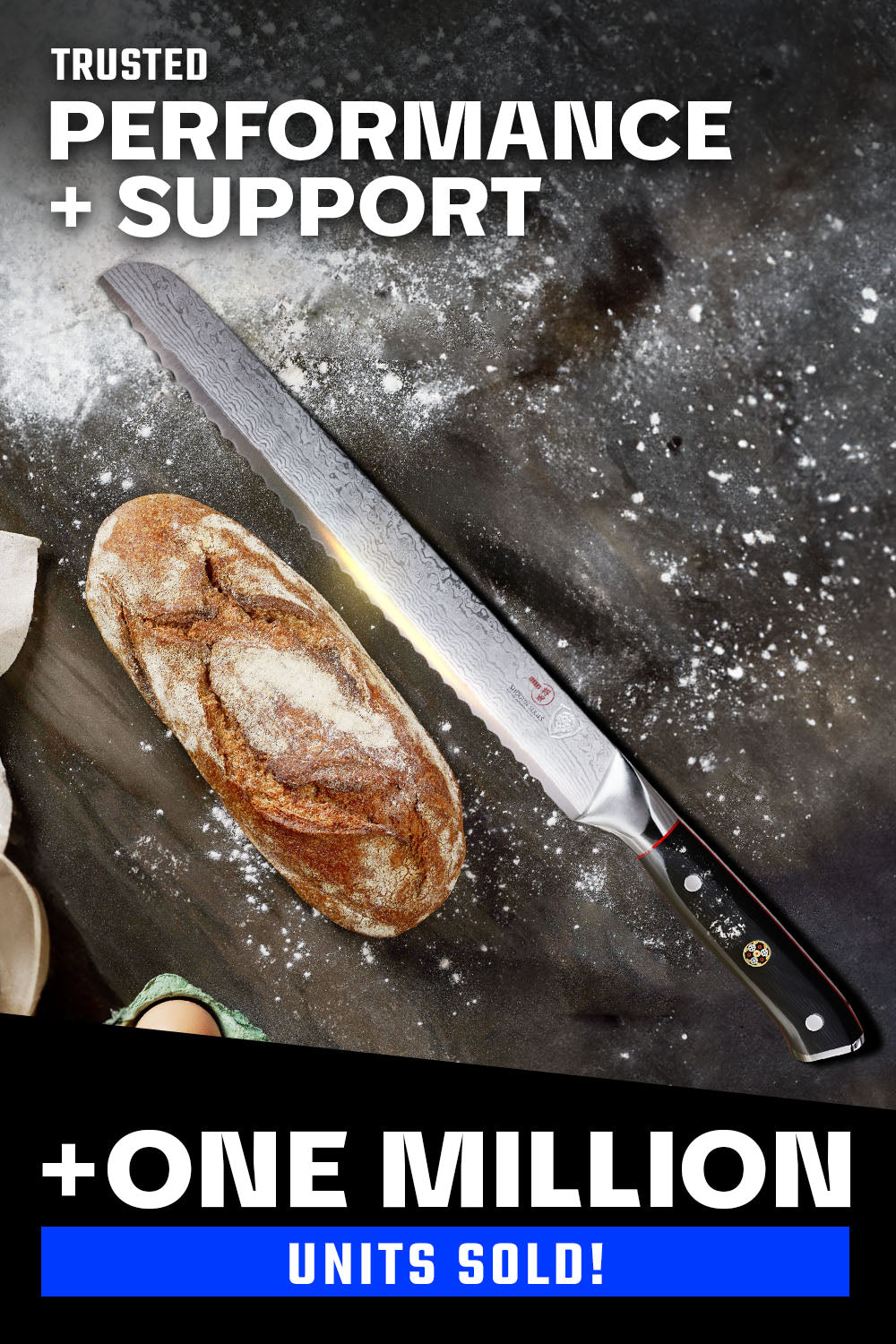 Dalstrong Shogun Series ELITE 10.25-inch Bread Knife - Ultra Sharp German Steel Blade for Slicing Bread, Cakes & Pastries | Perfect for Bakeries, Restaurants & Home Kitchens