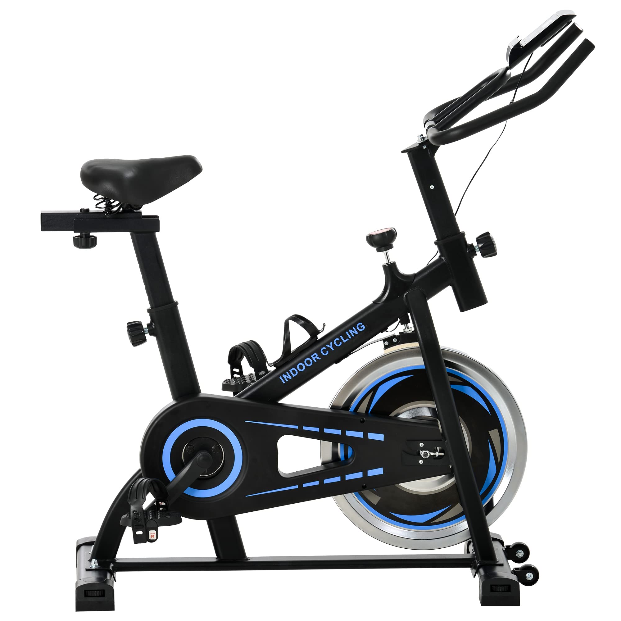 Best Indoor Cycling Bike with iPad Mount & Comfortable Seat Cushion - Home Exercise Bike for Cardio Workout | Perfect for Home Gym, Apartment Fitness & Small Spaces