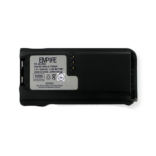 Synergy Digital 2-Way Radio Li-ion Battery Pack - 7.4V 4200mAh Replacement for Motorola NTN8294B & NNTN6034A - Combo Pack of 2 EM-BLI-6034 Batteries - Ideal for Business, Security, and Outdoor Communication