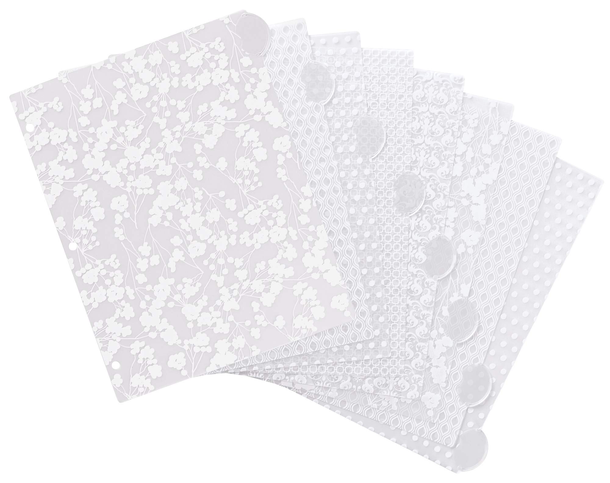 Avery Insertable Style Edge Plastic Dividers for 3 Ring Binders - 8-Tab Sets (24 Pack, 192 Tabs) - White Frosted Design for Office, School & Organization - Durable Binder Accessories for Filing & Document Management