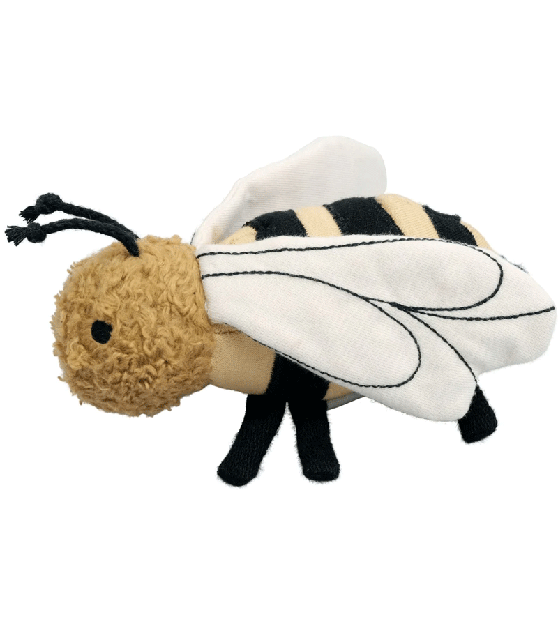 Fabelab Bolette the Bee Wooden Baby Rattle - Organic Teething Toy for Infants, Eco-Friendly Sensory Play for Newborns & Toddlers - Perfect for Nursery, Baby Shower Gifts & Early Childhood Development