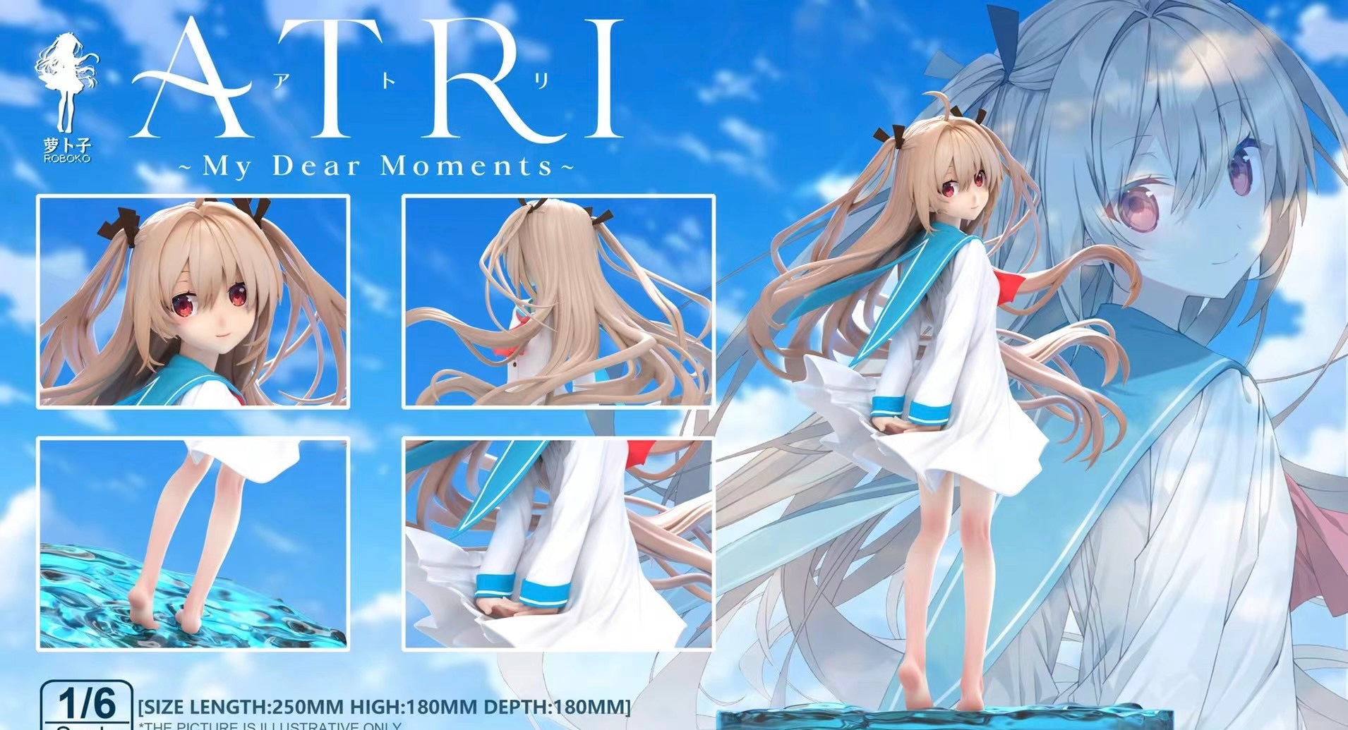 Roboko Studio Atri My Dear Moments - Anime Figure Collectible for Fans | Perfect for Display, Gifts, and Anime Enthusiasts