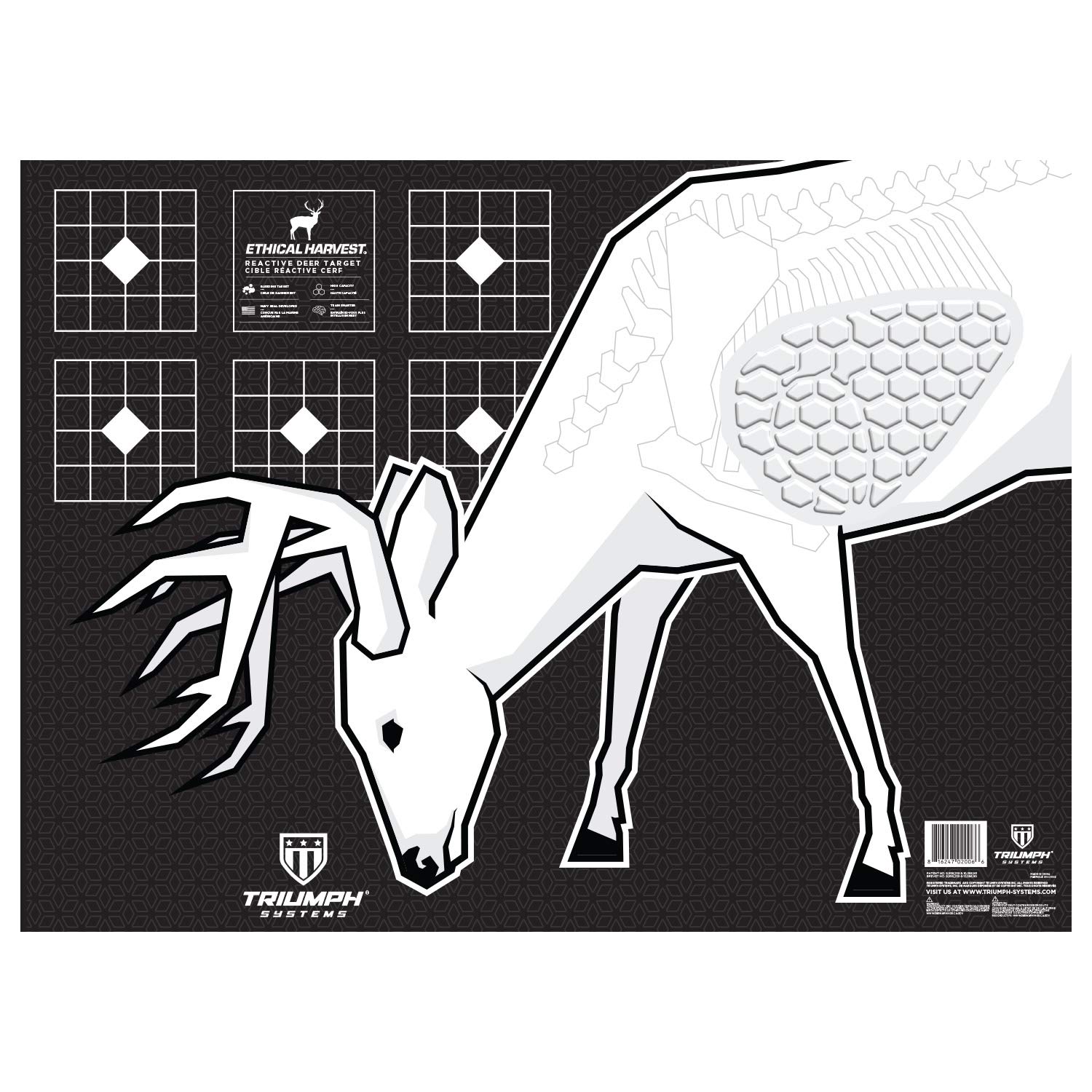 Ethical Harvest Reactive Bleeding Shooting Targets - Durable Hunting Practice Targets & Accessories for Outdoor Training & Range Shooting