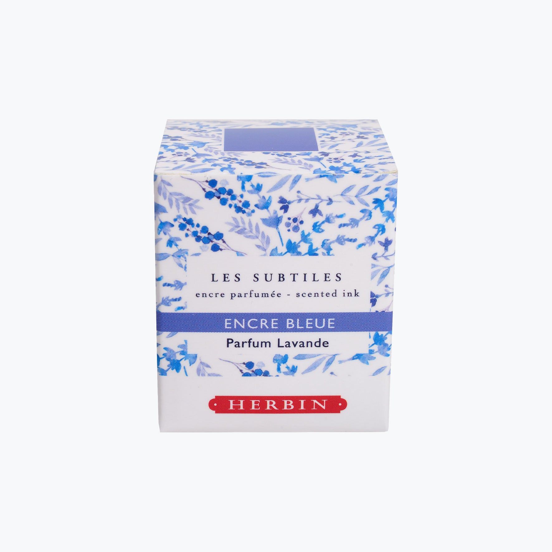 Herbin Fountain Pen Ink - Scented Lavender Perfume, 30ml Bottle for Calligraphy, Writing & Journaling - Premium Blue Ink for Elegant Handwriting & Artistic Projects