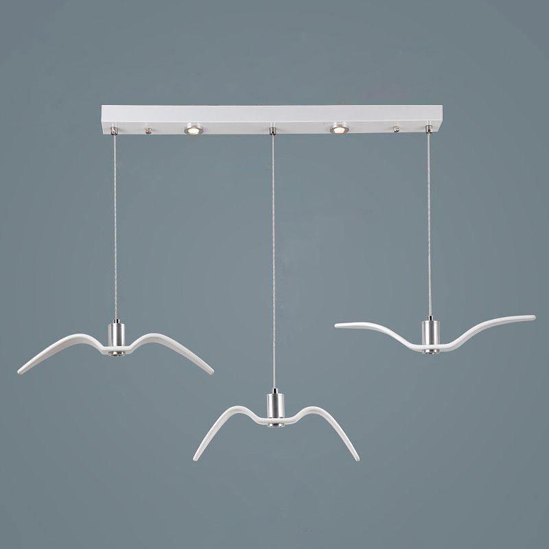 Aviara Modern LED Pendant Light Fixture - Dimmable Hanging Chandelier for Kitchen Island, Dining Room & Bedroom Lighting