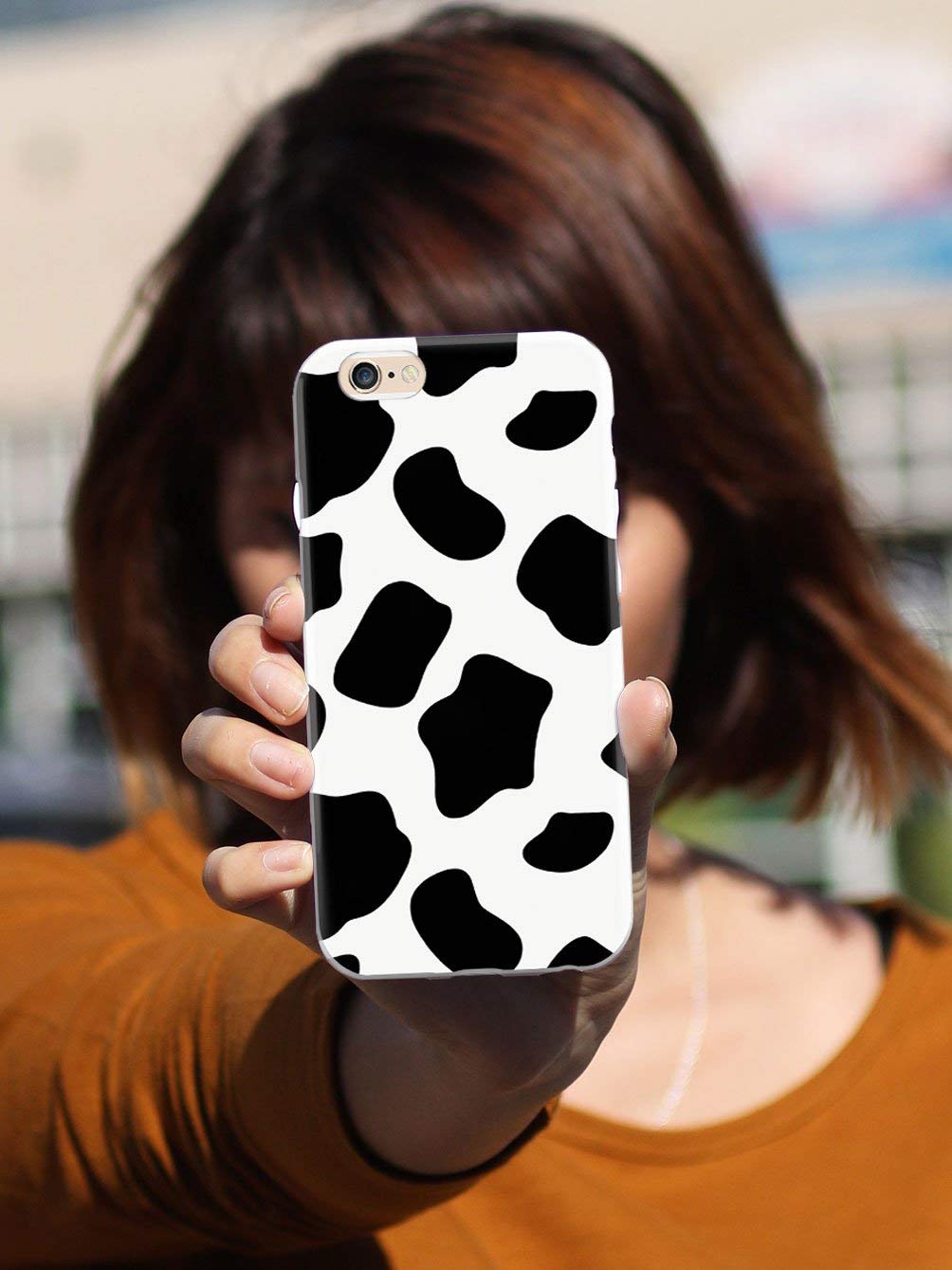 Cow Print 3D Textured Protective Case for iPhone XR - Shockproof & Anti-Slip Phone Cover with Stylish Design - Perfect for Daily Use, Travel & Outdoor Activities
