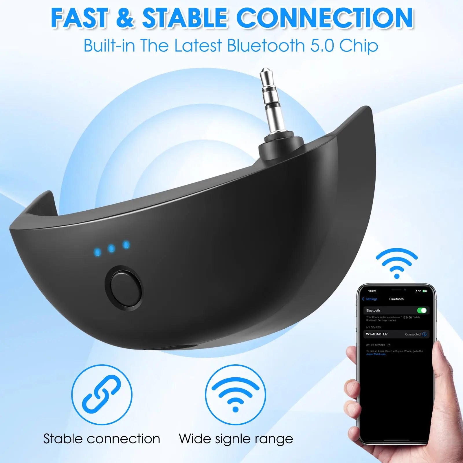 Wireless Bluetooth Adapter for Walker's Shooting Earmuffs - Hands-Free Audio for Hunting, Shooting Range & Outdoor Activities