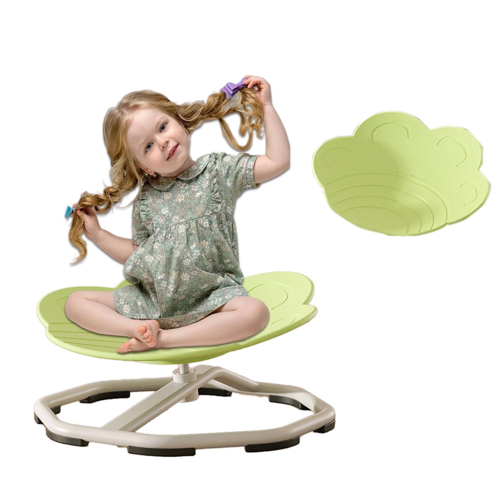 Kids Swivel Chair - Sensory Spinning Chair for Autistic Children, Light Green Autism Chair for Calming & Focus | Perfect for Classrooms, Therapy Rooms & Home Use
