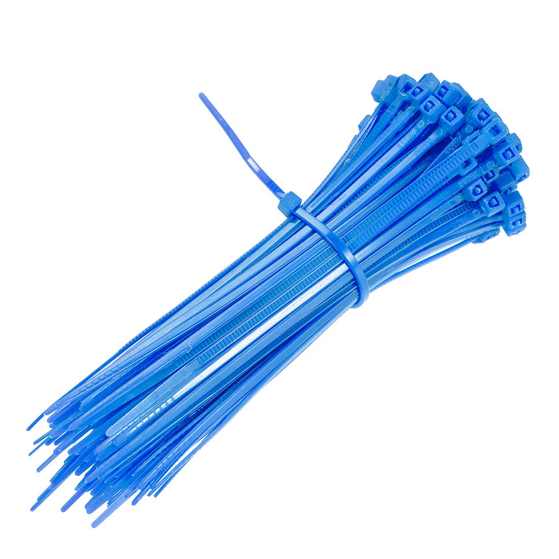 uxcell 4 Inch Nylon Self-Locking Cable Ties - 0.07 Inch Width, Blue (500pcs) - Perfect for Wire Management, Home Organization & DIY Projects