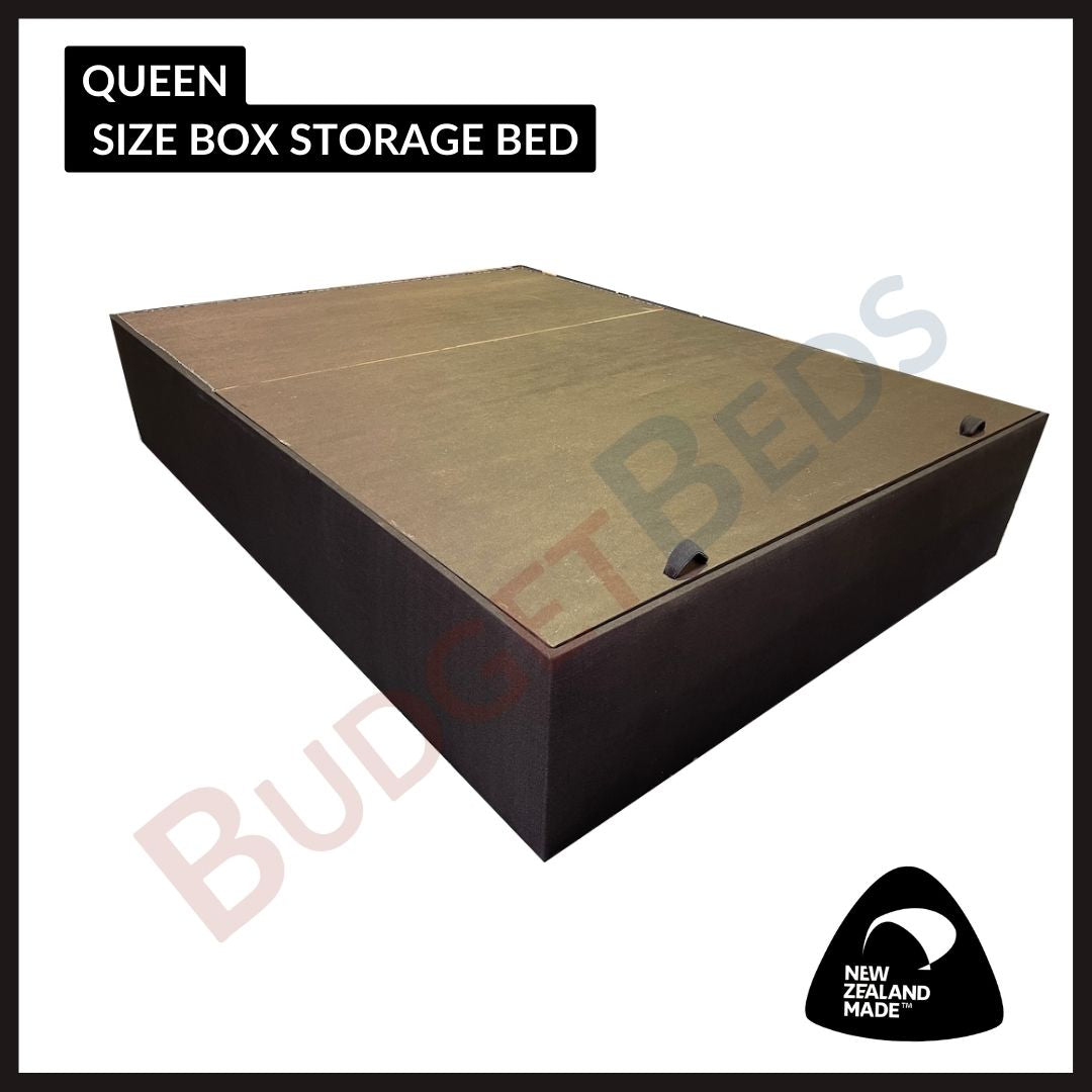 Premium Queen Size Storage Bed Base with Hinges - High Quality NZ Made Furniture for Bedroom Organization & Space Saving