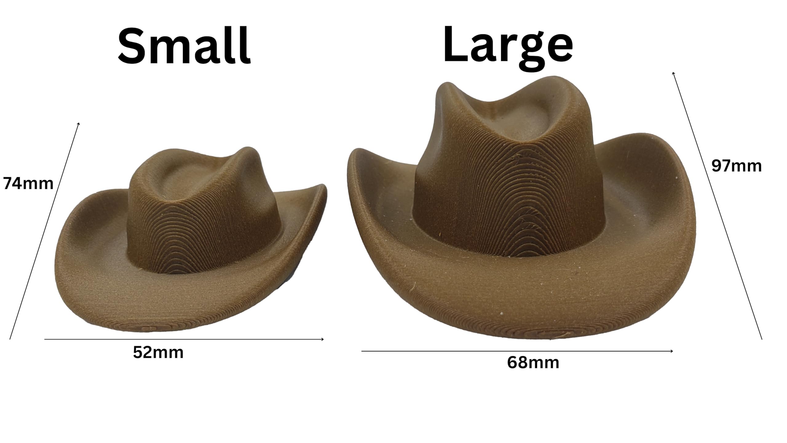 Wood Black Cowboy Hat Attachment for Gaming & Streaming Headsets - Perfect for Cosplay, Live Streaming Props & Gamer Gifts (Size S) - Ideal for Twitch Streamers, YouTube Content Creators & Western-Themed Events