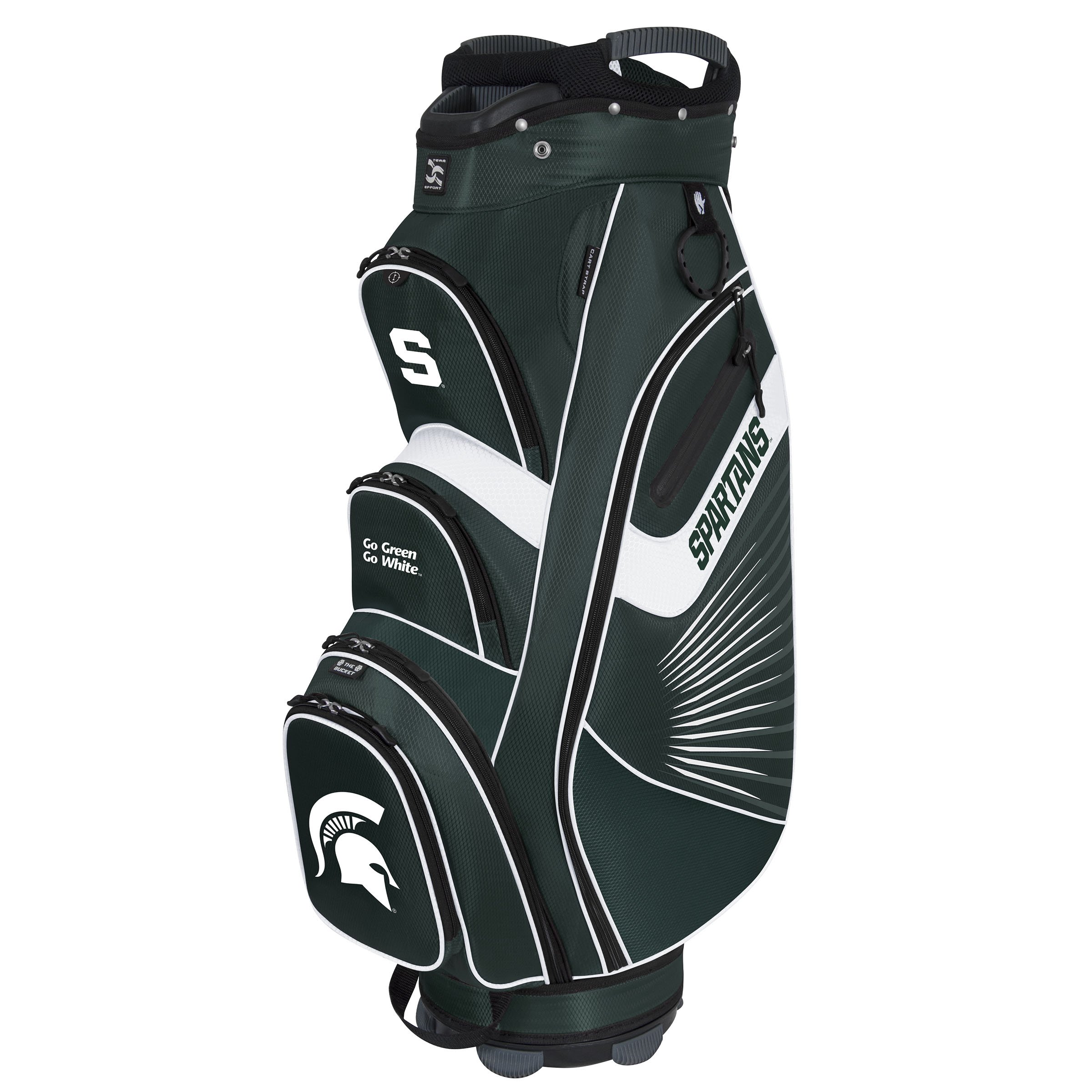 The Bucket II Collegiate Cooler Cart Bag - Insulated Golf Bag with 6-Can Capacity, Durable & Waterproof - Perfect for Golf Outings, Tailgating & Outdoor Events