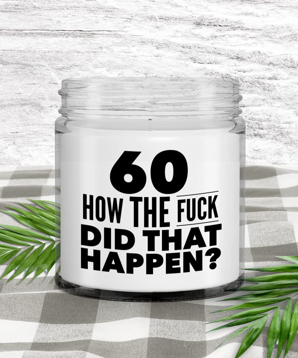 60th Birthday Gifts for Women & Men - Funny 60th Birthday Gag Gift Ideas - Novelty 60th Birthday Decor Candles - Perfect for Retirement Parties & Milestone Celebrations