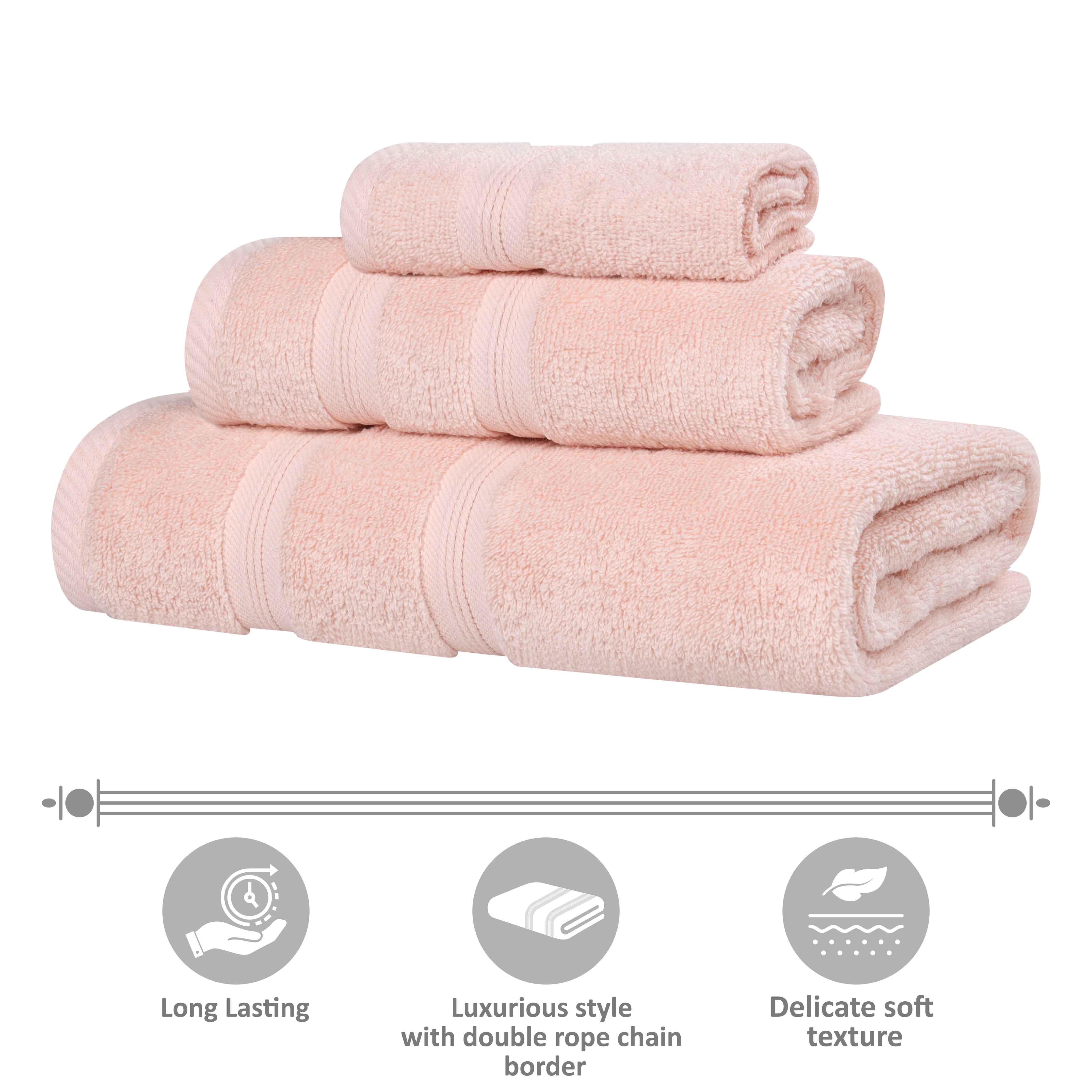 Premium Smart Dry Zero Twist Cotton Bath Towels Set of 2 - Ultra Soft, Absorbent Medium Weight Bath Sheets for Spa, Gym & Luxury Home Use