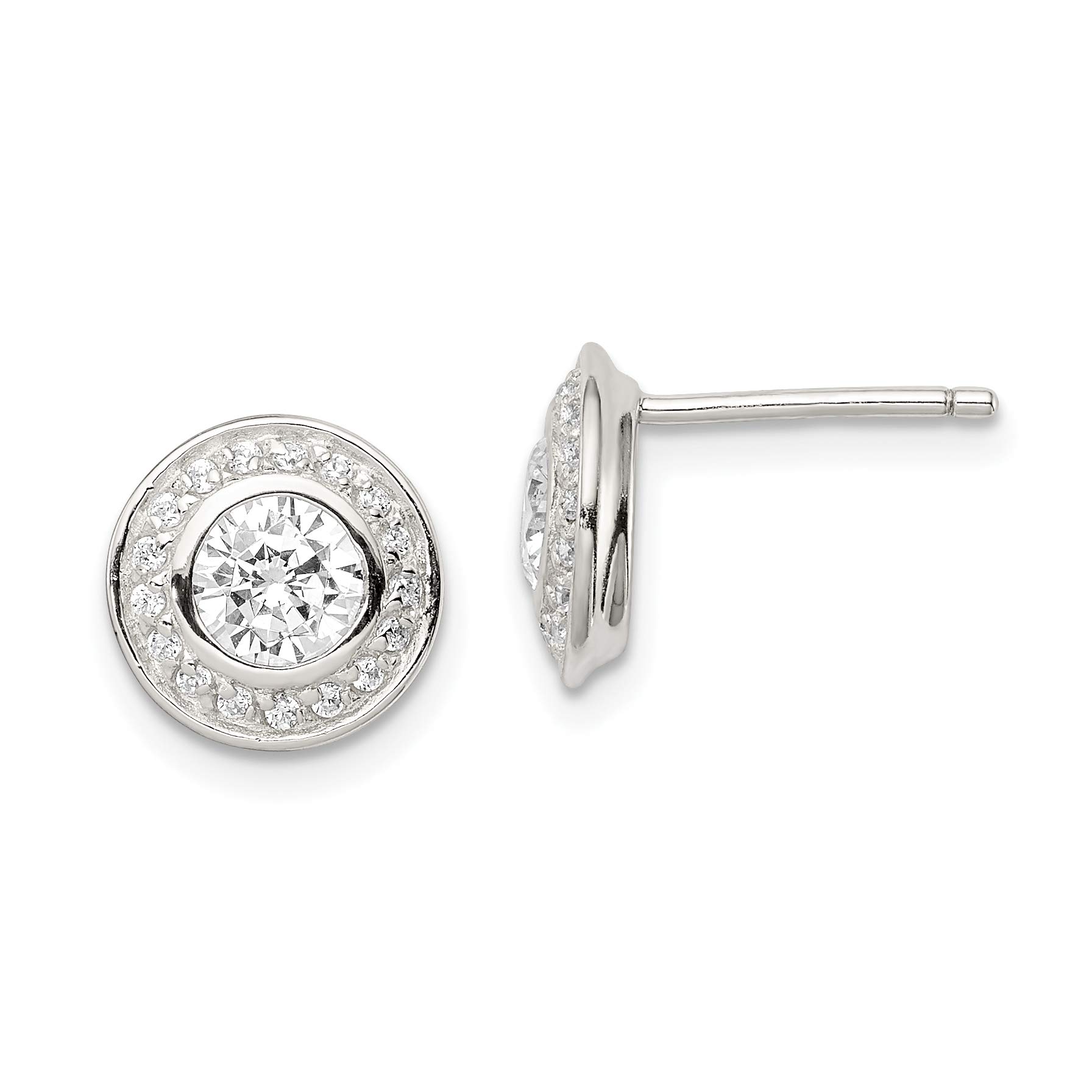 Sterling Silver Cubic Zirconia (CZ) Post Earrings for Women - Hypoallergenic & Elegant Jewelry for Everyday Wear, Parties & Special Occasions