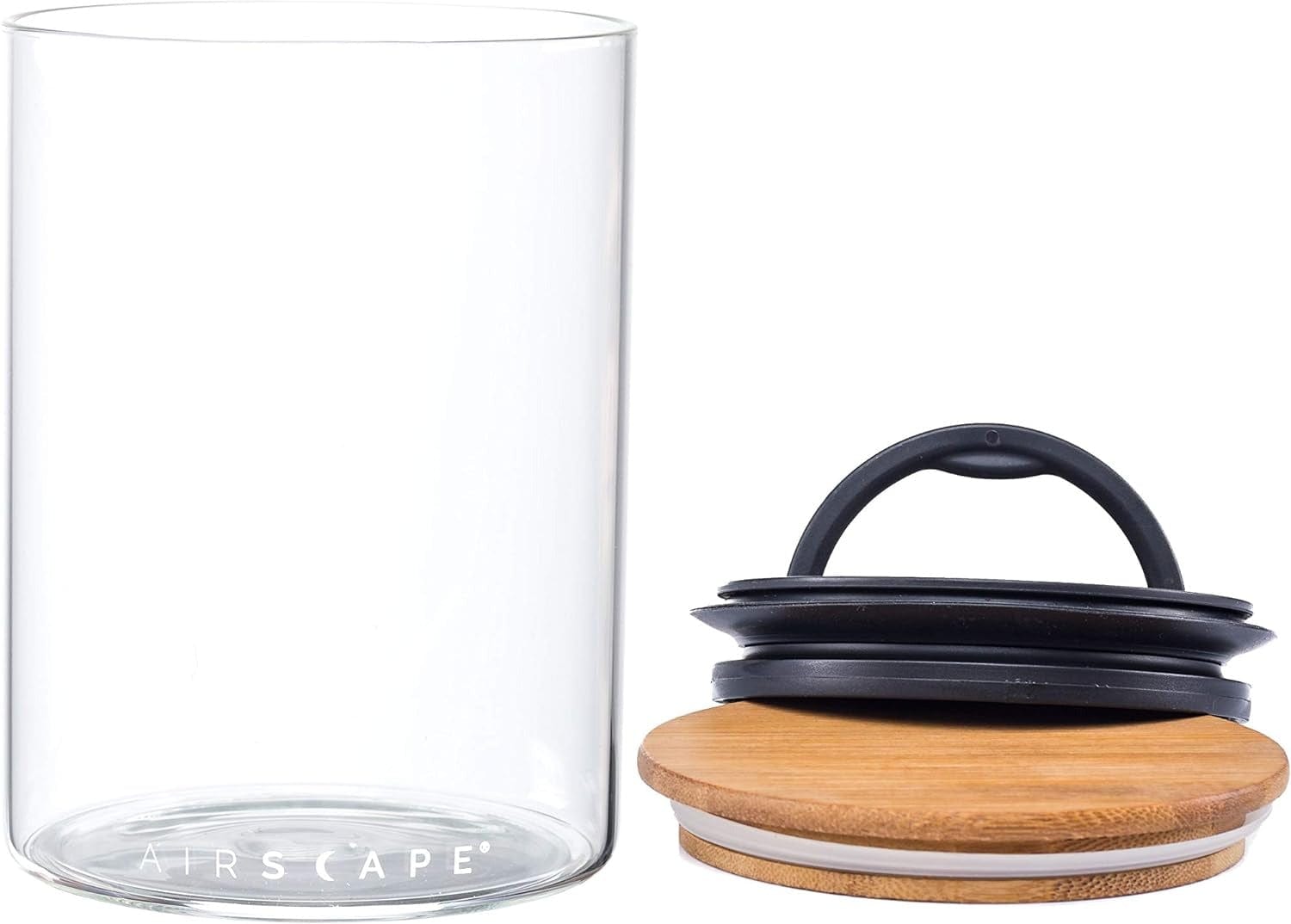Airscape Glass - Airtight Glass Food Storage Containers for Kitchen, Pantry & Meal Prep - Perfect for Storing Dry Goods, Coffee, Tea & Spices