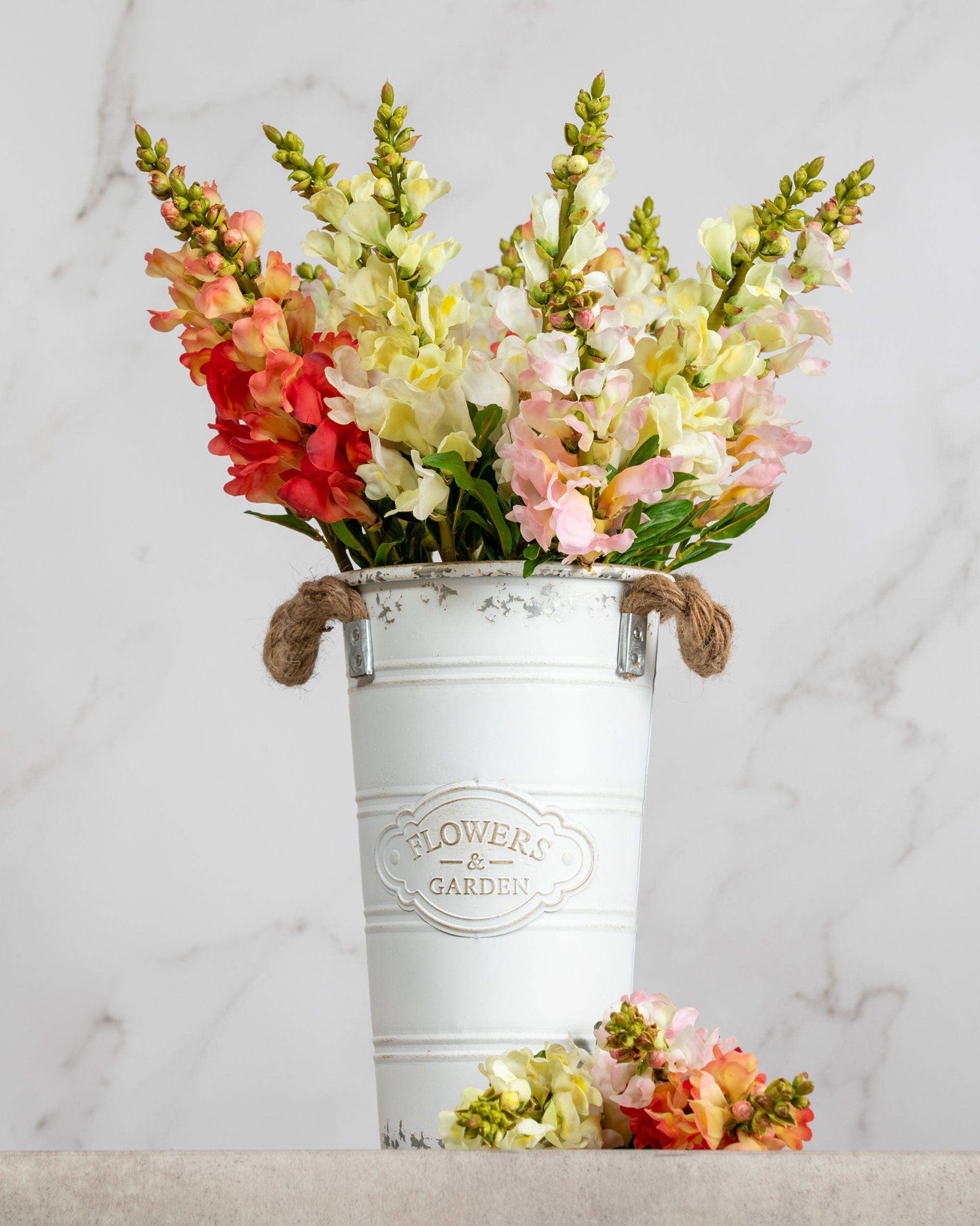 23 Inch Artificial Pink Snapdragon Flowers - Realistic Fake Floral Decor for Home, Wedding, Office & Party Arrangements