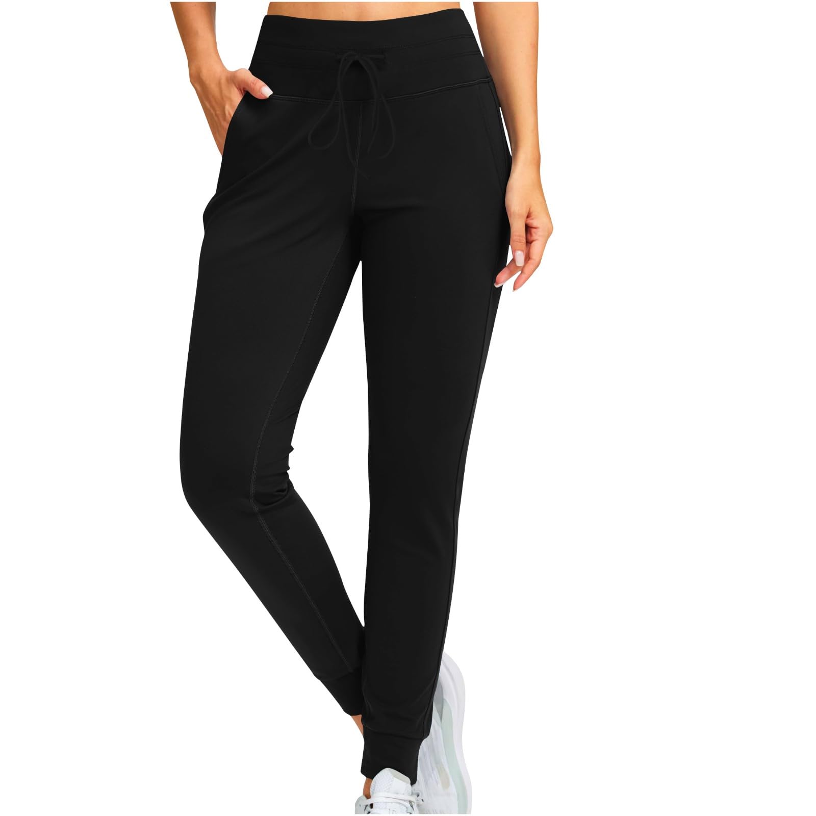 Women's Lightweight Jogger Pants - High Waisted Athletic Leggings with Drawstring, Tapered Lounge Sweatpants for Yoga, Running & Casual Wear