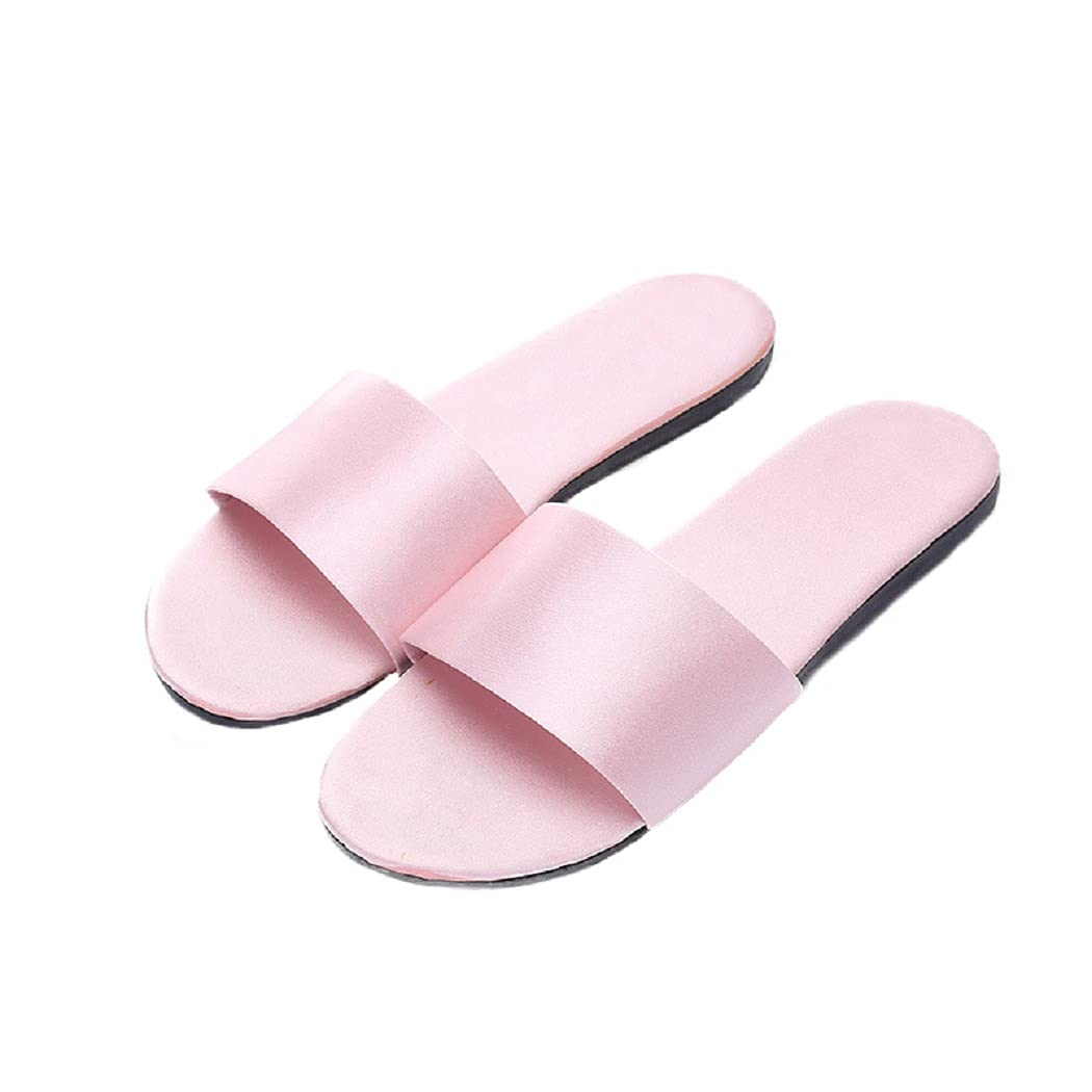 HANDKEI Women's Summer Satin Slippers - Breathable Indoor Flat Sandals for Home Comfort | Perfect for Lounging, Spa Days & Relaxation