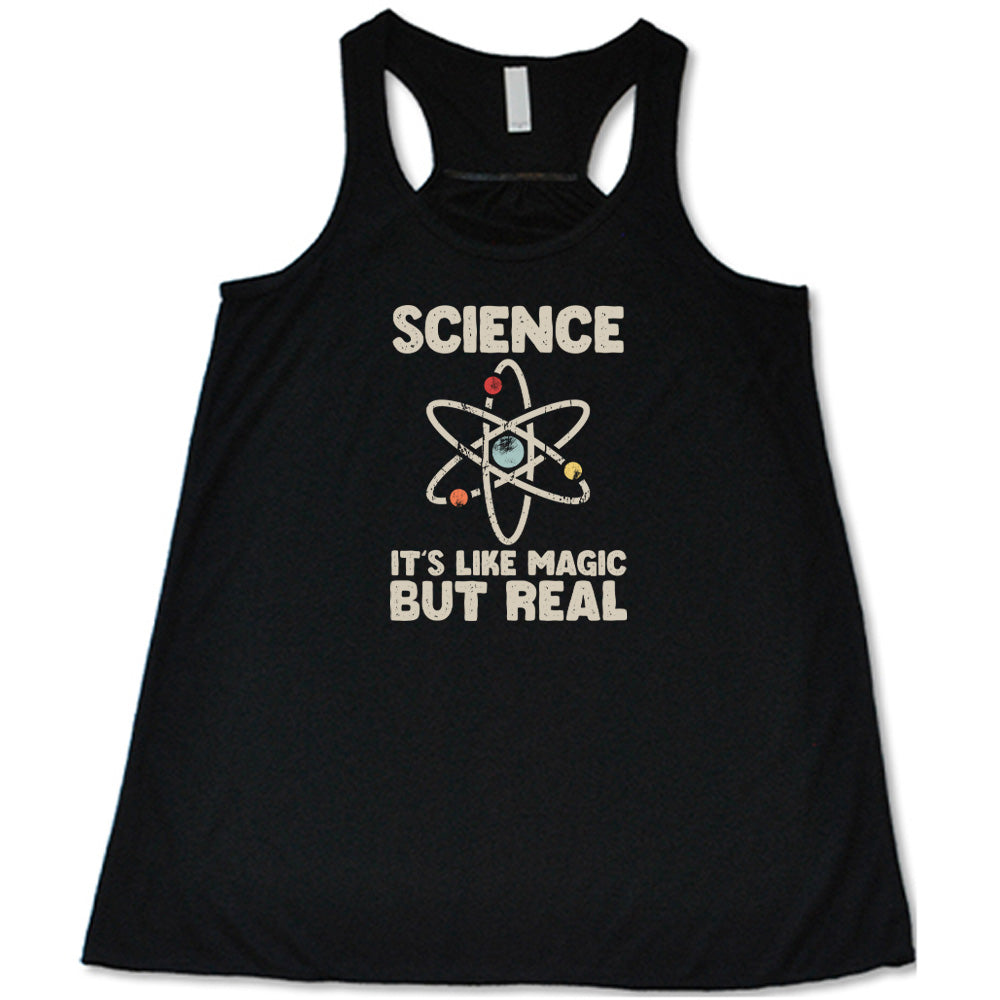 Science It's Like Magic But Real T-Shirt - Funny Science Lover Gift for Students & Teachers - Perfect for Classrooms, Labs & Nerdy Parties