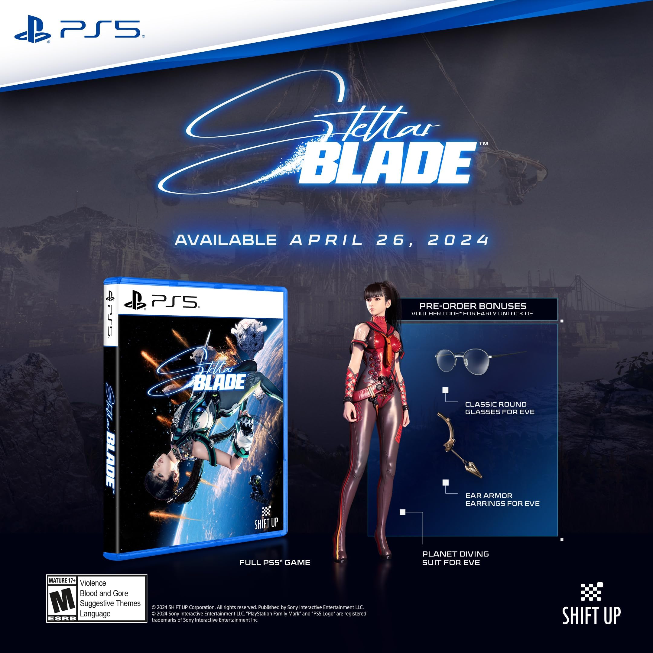 Stellar Blade - Action RPG Game for PlayStation 5 | Epic Sci-Fi Adventure with Stunning Graphics | Perfect for PS5 Gamers Who Love Immersive Storytelling