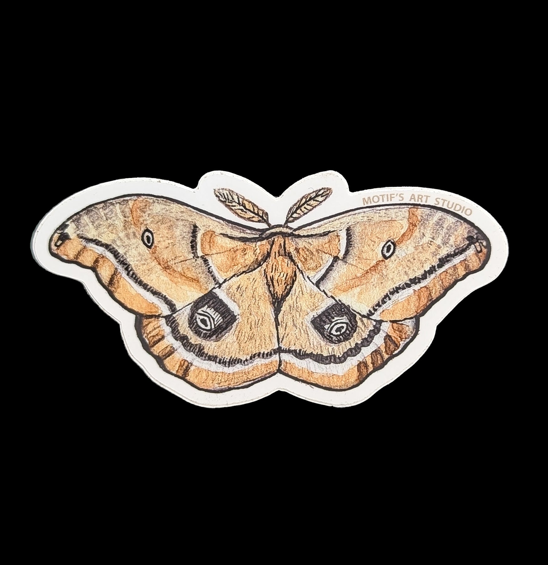 Premium Silk Moth Stickers - Waterproof Vinyl Decals for Laptops, Journals & DIY Crafts - Nature Inspired Insect Decor for Home, Office & School Supplies