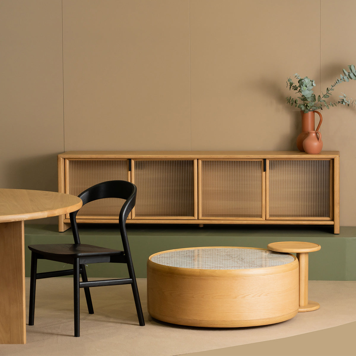 Fletcher Round Side Table - Modern Small Accent Table for Living Room, Bedroom, or Office - Perfect End Table, Nightstand, or Coffee Table Companion