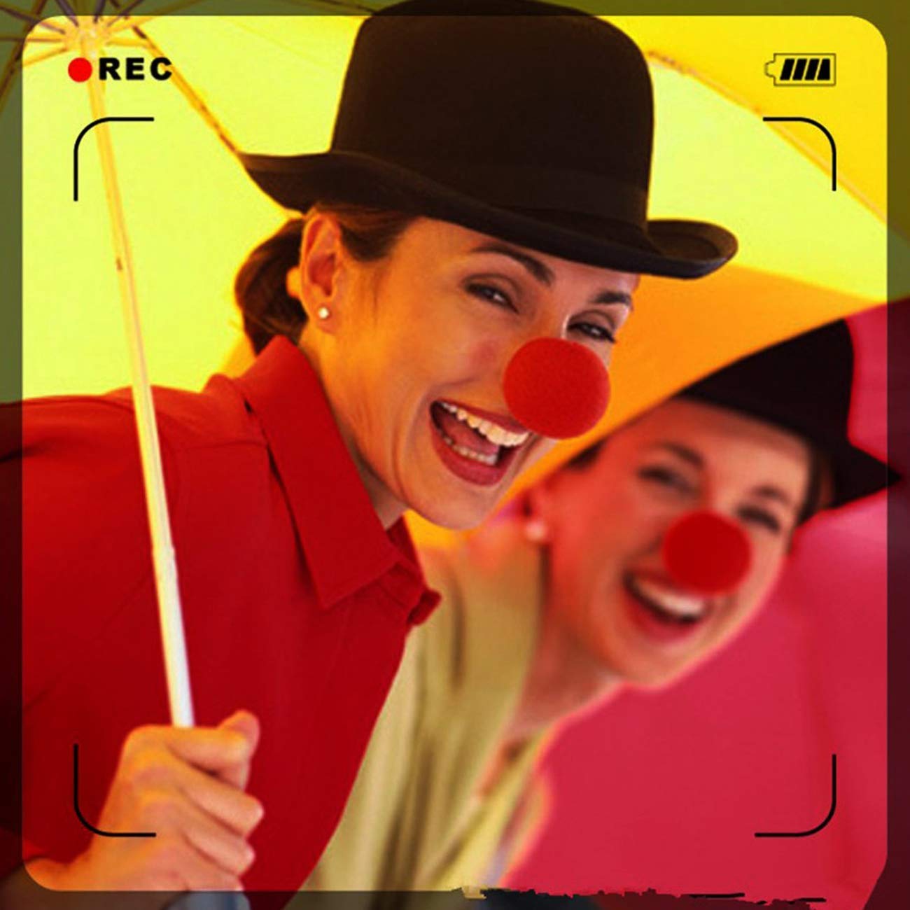 TIHOOD 20PCS Red Sponge Noses - Funny Clown Nose for Halloween, Christmas, Cosplay, Costume Parties & Festive Events - Perfect for Pranks, Dress-Up & Comedy Performances