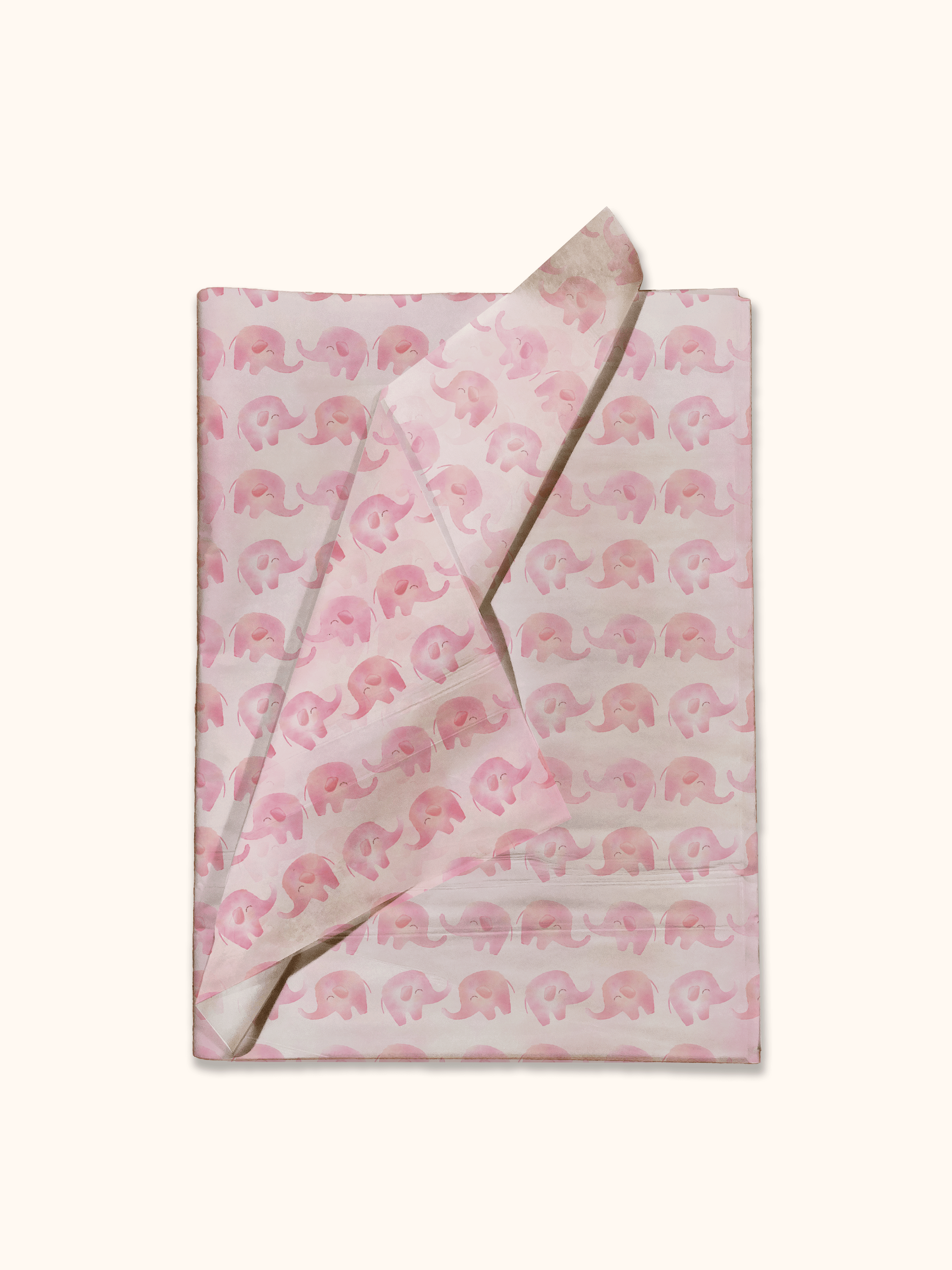 Pink Elephant Tissue Paper - 20 Sheets for Gift Wrapping, Party Decorations & Craft Projects - Bulk Pack | Perfect for Baby Showers, Birthdays & DIY Art