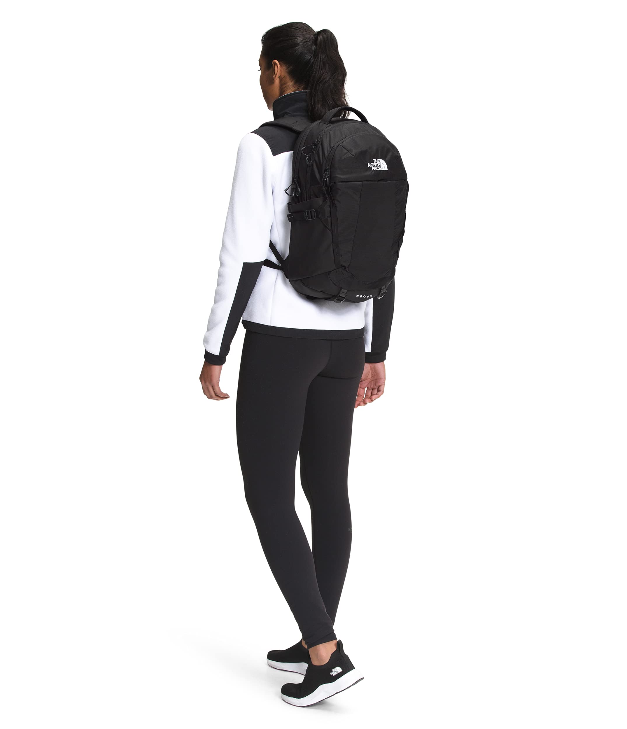 THE NORTH FACE Women's Recon Everyday Laptop Backpack - TNF Black, Water-Resistant, 15.6 Inch Laptop Compartment - Perfect for Work, School & Travel