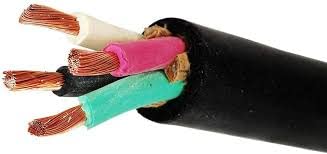 125FT 10/4 SOOW Portable Power Cable - 10 Gauge 4 Conductor 600V Heavy Duty Extension Cord for Construction, Outdoor Equipment & Industrial Use