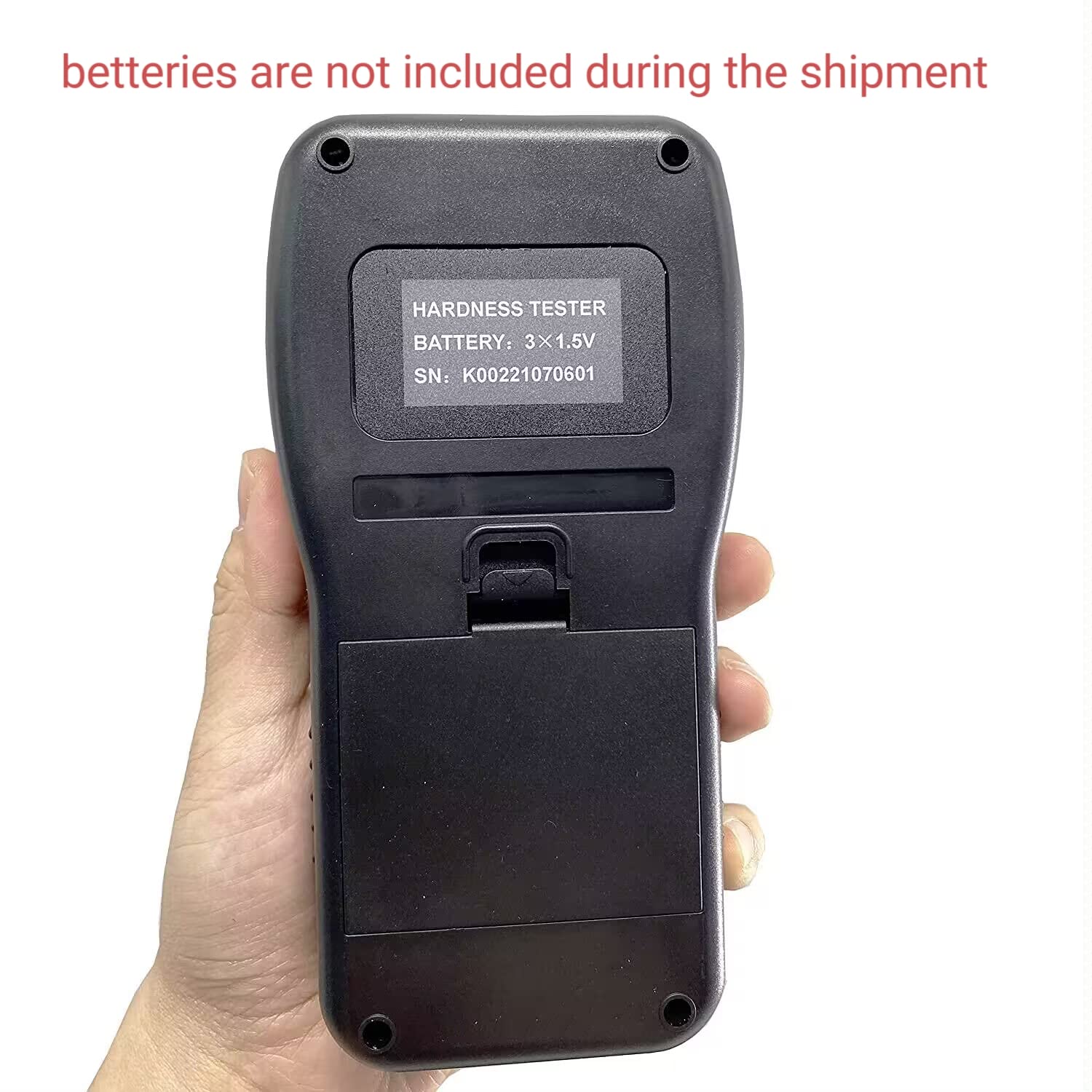 Portable Digital Hardness Tester - Durometer for Metal, Steel, Alloys | 600 Memory Groups | Ideal for Quality Control, Manufacturing & Material Testing