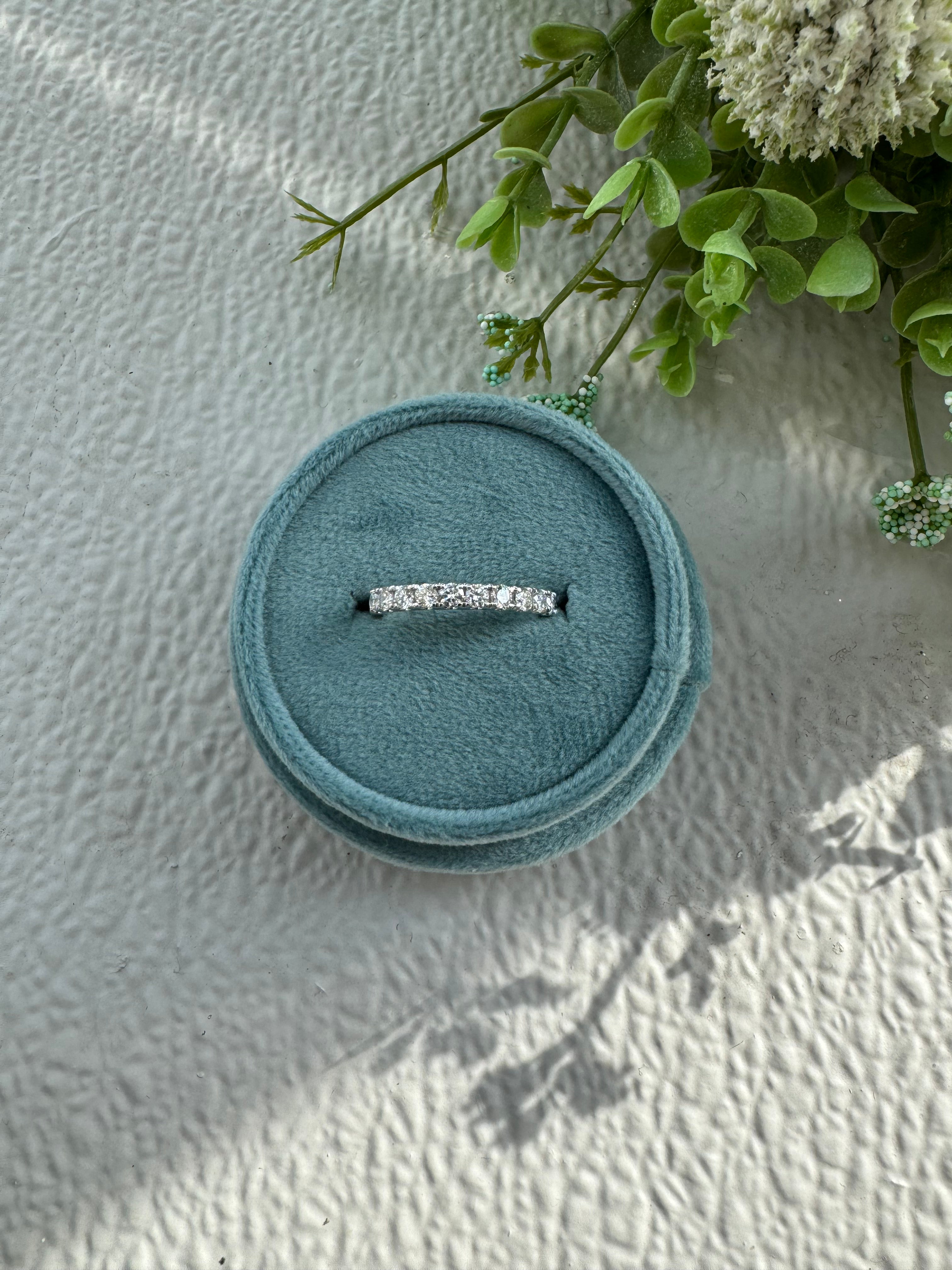 Lab Grown Diamond White Gold Wedding Band - Eco-Friendly & Affordable Engagement Ring for Women - Perfect for Proposals, Anniversaries & Special Occasions
