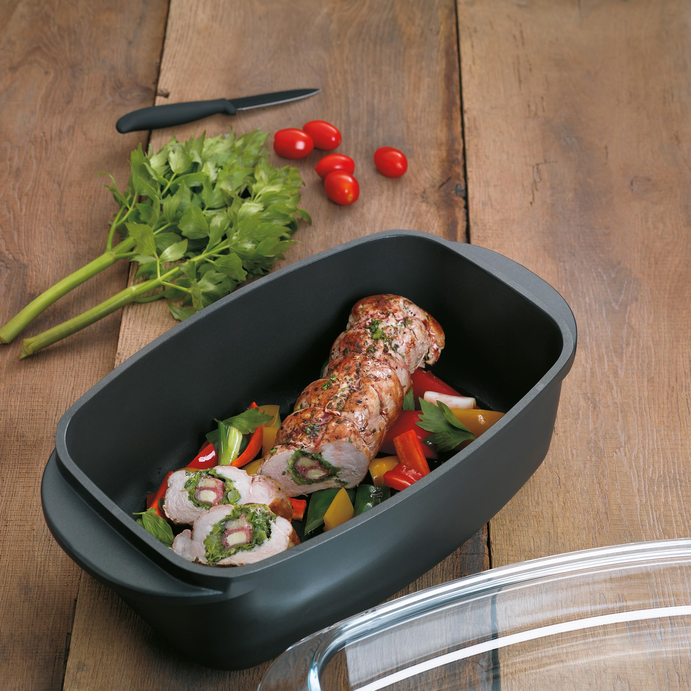 Kela 15152 4.5L Rectangular Oven Pot - Durable Ceramic Baking Dish for Casseroles, Lasagna & Roasts | Perfect for Family Dinners & Holiday Cooking